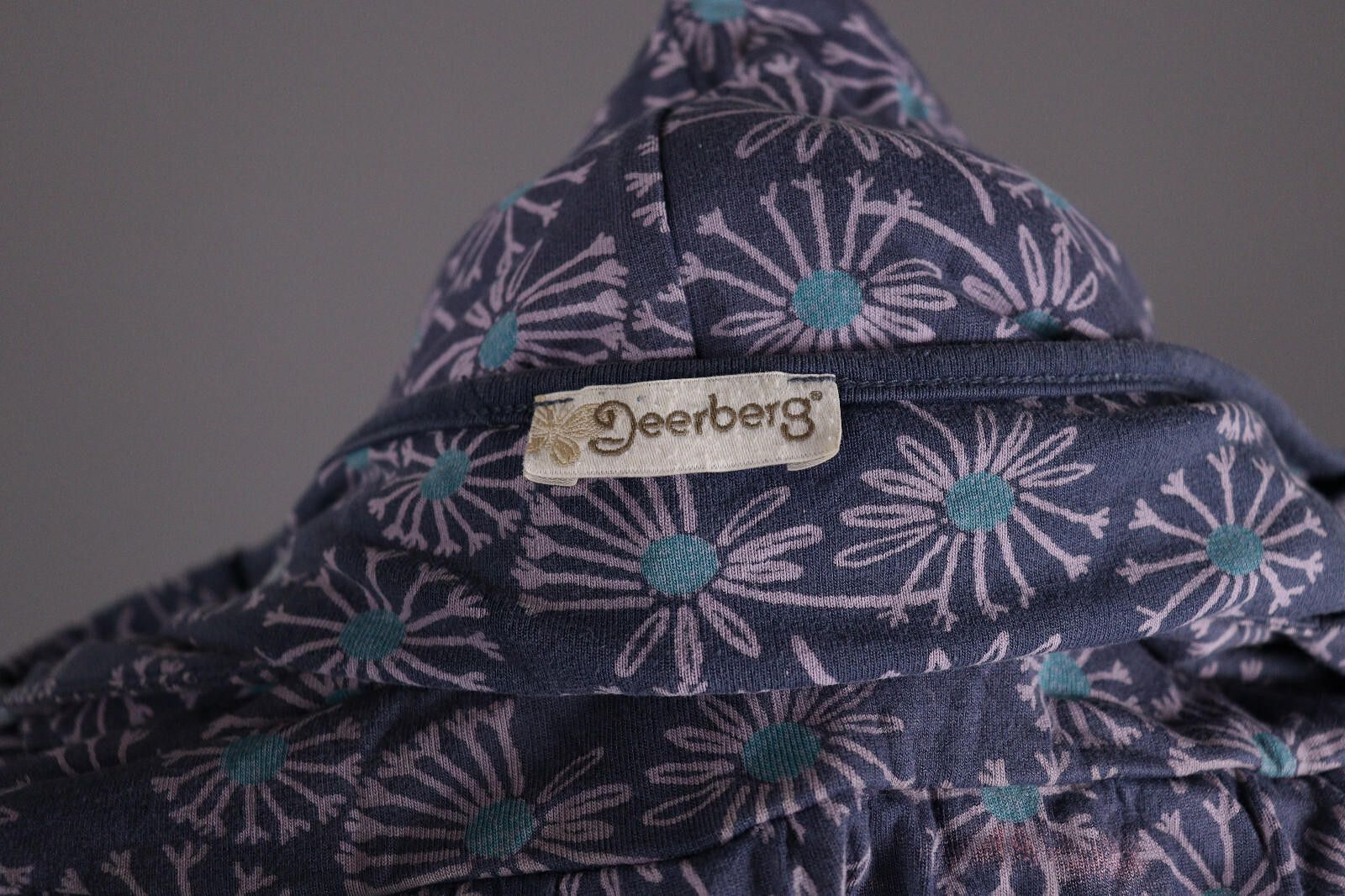 Designer Deerberg Blue Floral Relaxed Summer A-Line Dress Size L Size L / US 10 / IT 46 - 10 Thumbnail