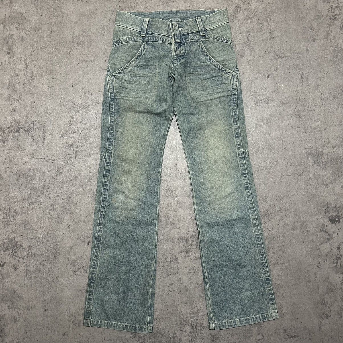 Jean Paul Gaultier Jean's Paul Gaultier Multi Panel Bootcut Jeans Size 30" / US 8 / IT 44 - 2 Thumbnail