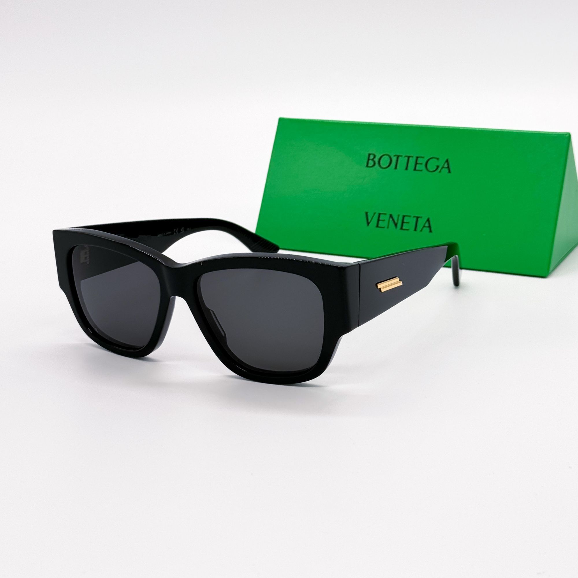 Bottega Veneta NEW BOTTEGA VENETA BV1026S 001 BLACK UNISEX SUNGLASSES BOTTE Size ONE SIZE - 1 Thumbnail