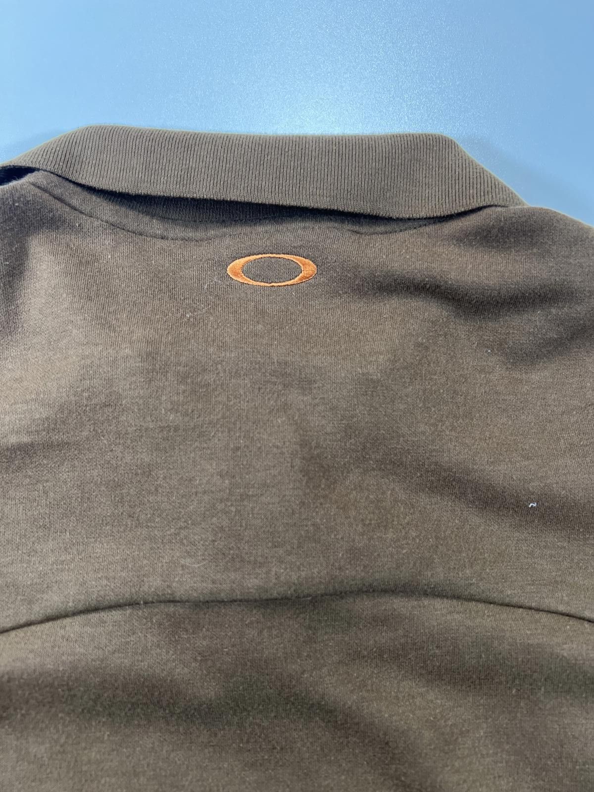 Oakley Oakley Men's Brown Quarter Zip Polo Shirt Size US L / EU 52-54 / 3 - 8 Thumbnail