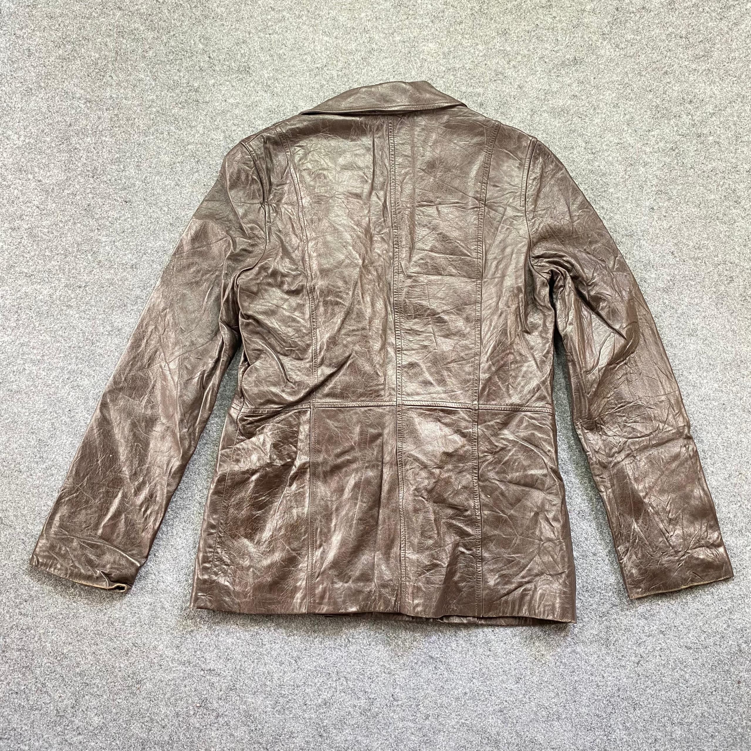 Calvin Klein Vintage Calvin Klein Coat Leather Jacket Size M / US 6-8 / IT 42-44 - 2 Thumbnail