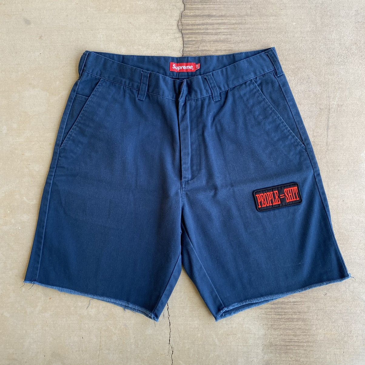 image of People = Sht Work Shorts 2018 Light Navy Slipknot in Blue, Men's (Size 32)