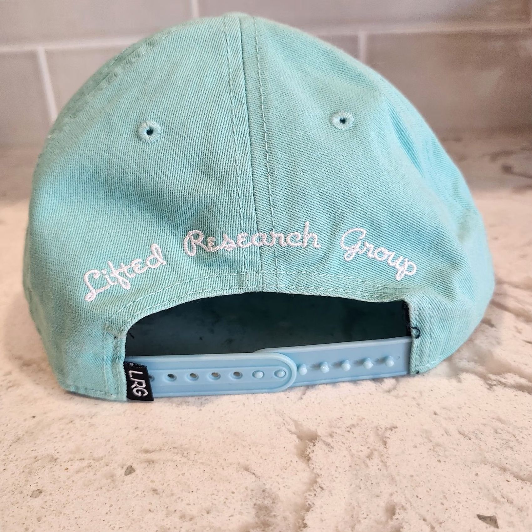 Logo 7 LRG Snapback Hat Turquoise Script Logo Adjustable Cap Men Size ONE SIZE - 5 Thumbnail