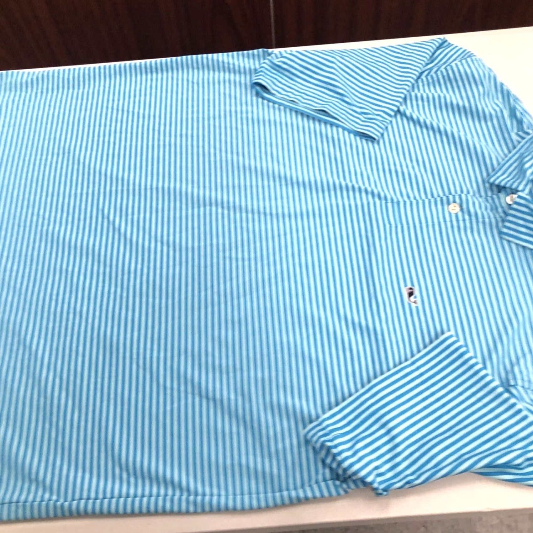 Vineyard Vines Vineyard Vines Polo Shirt Mens Large Multicolor Striped Performance Stretch Golf Shirt Polo Short Sleeve Logo Classic Preppy Whale Men L Multicolor Size US L / EU 52-54 / 3 - 4 Thumbnail