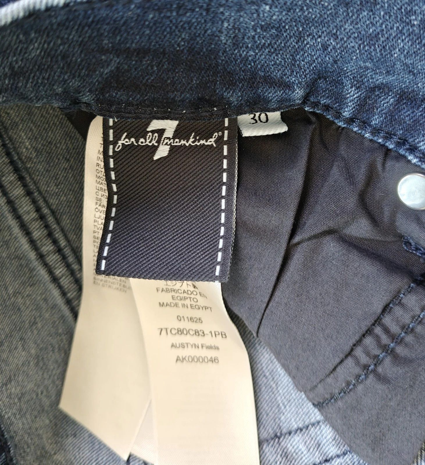 7 For All Mankind 7 For All ManKind Slimmy Rinse Men's Jeans T / 6003 Size US 30 / EU 46 - 8 Thumbnail