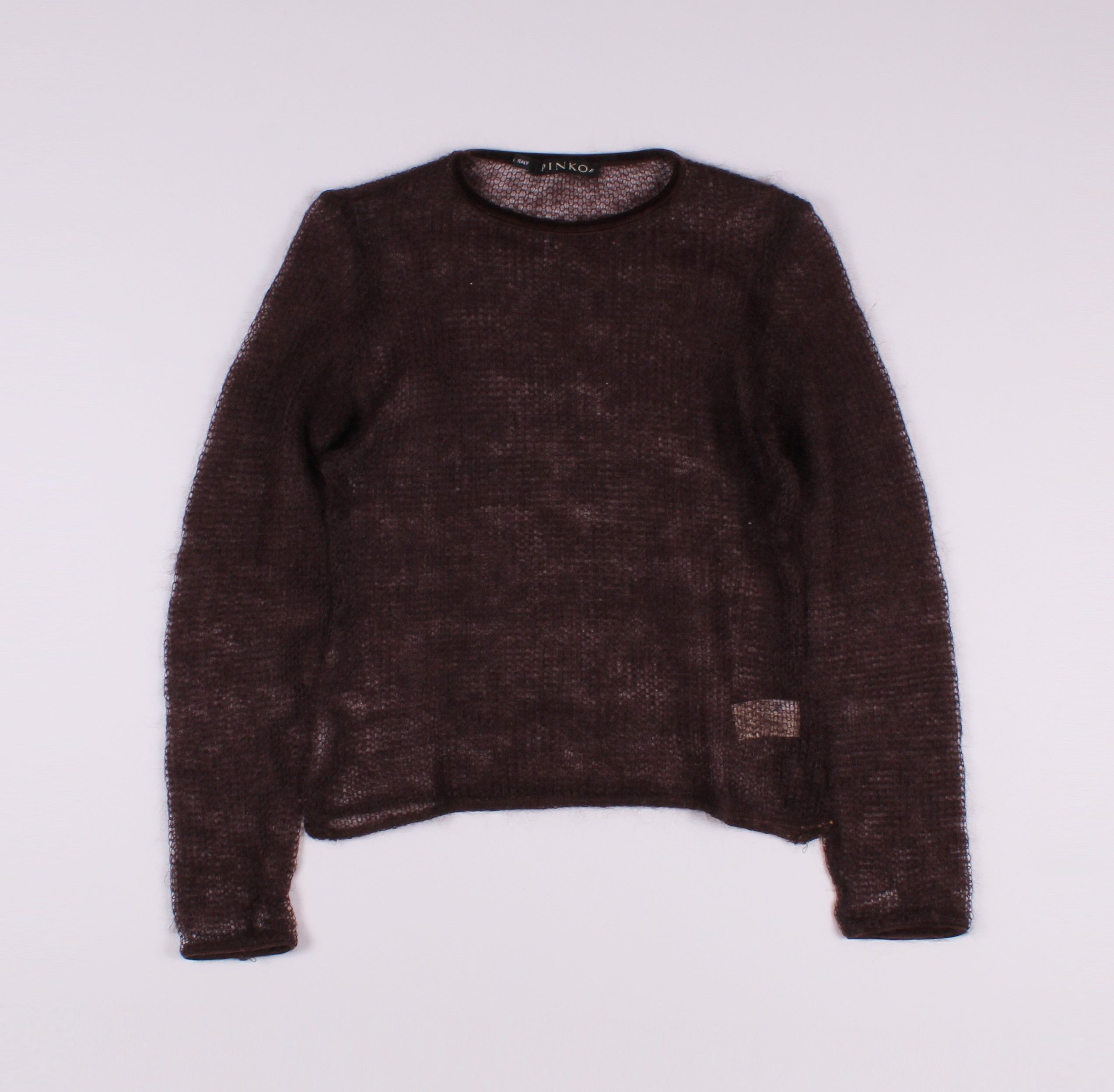 Pinko × Vintage Vintage Rare PINKO Y2K Net Knit Mohair Grunge Sweater Jumper Size S / US 4 / IT 40 - 1 Thumbnail