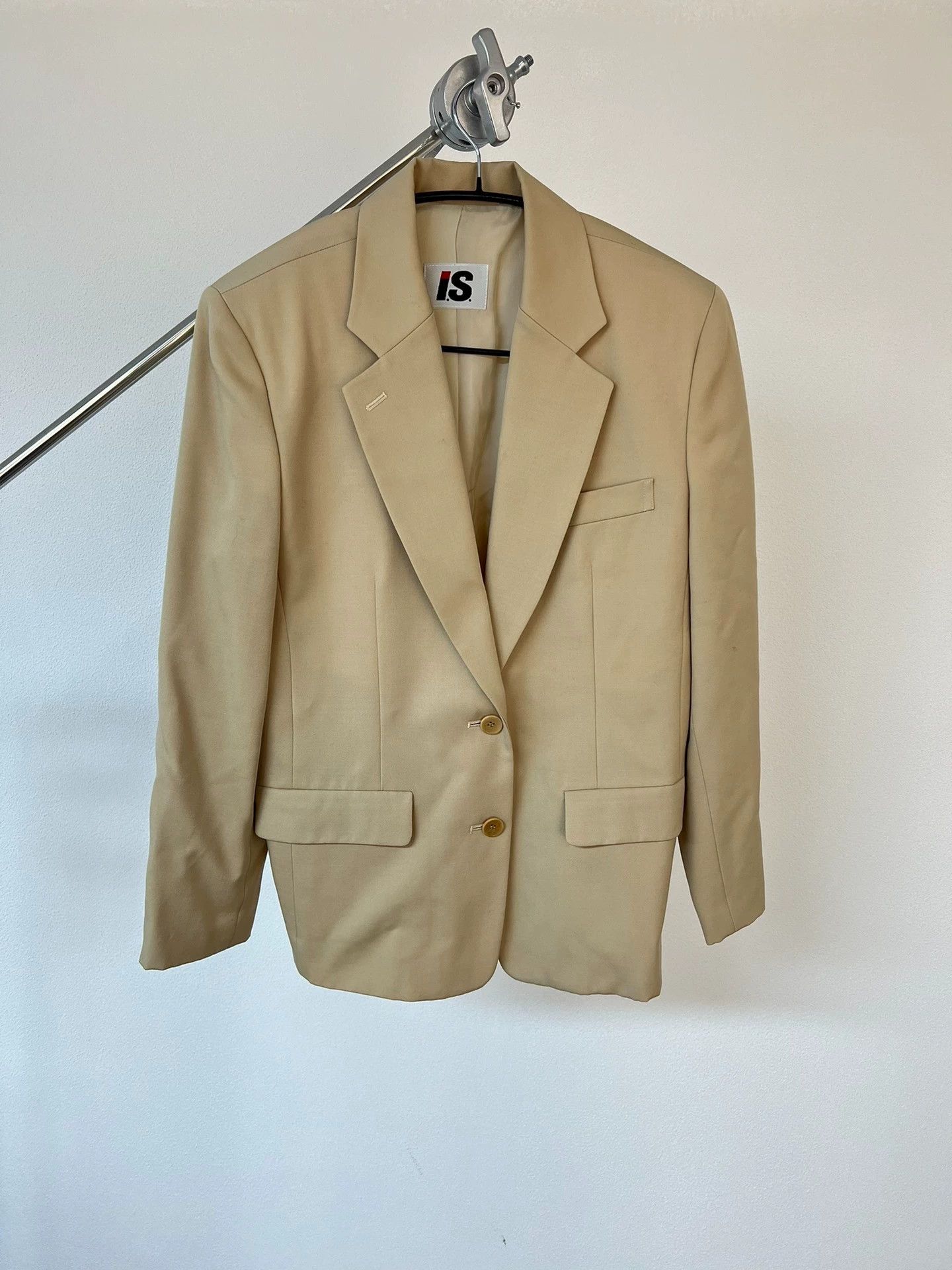 Issey Miyake Issey Miyake Beige Shoulder Pad Blazer M Size M / US 6-8 / IT 42-44 - 1 Thumbnail