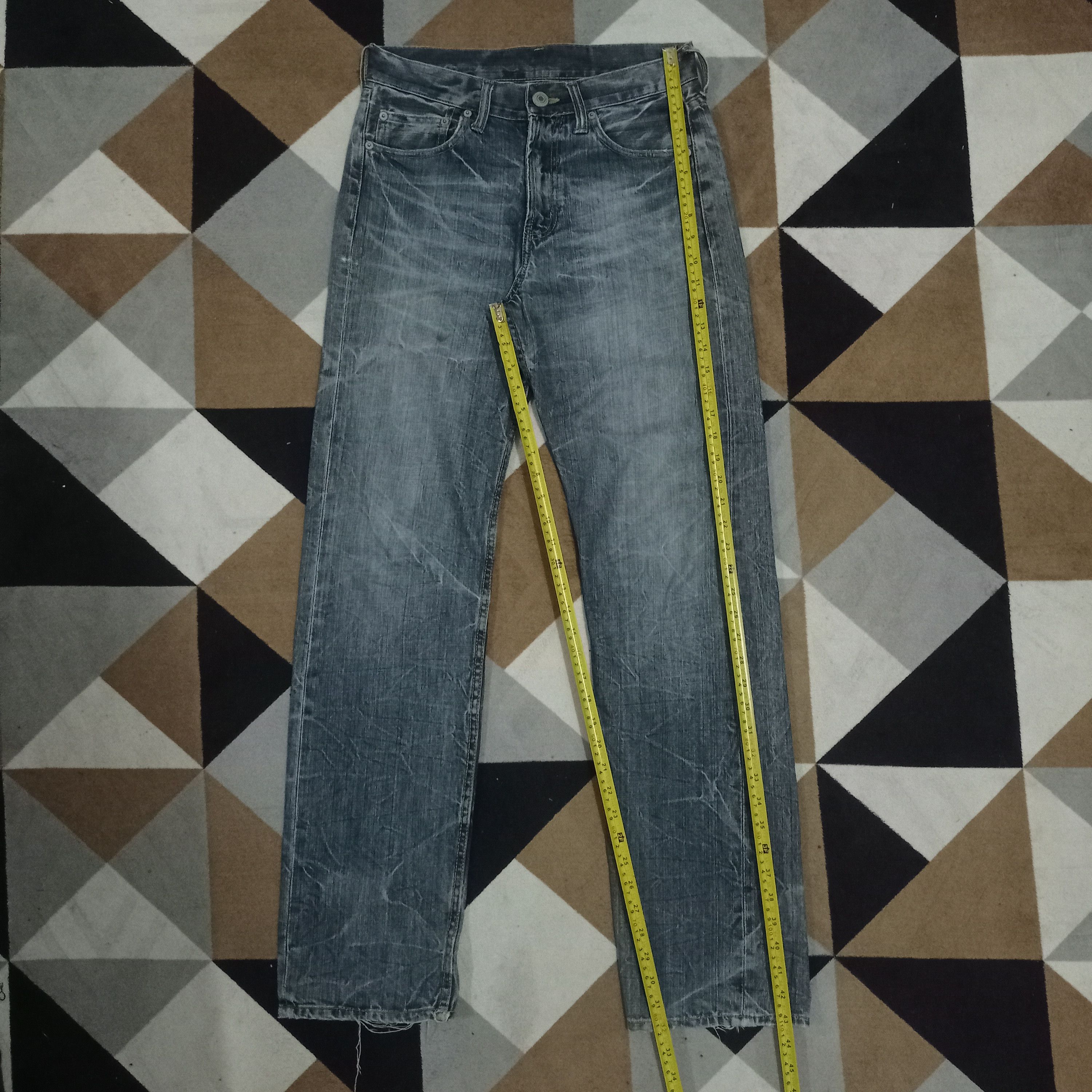 Japanese Brand Vintage Japanese Brand Distressed Straight Loose Jeans Size US 29 - 11 Thumbnail