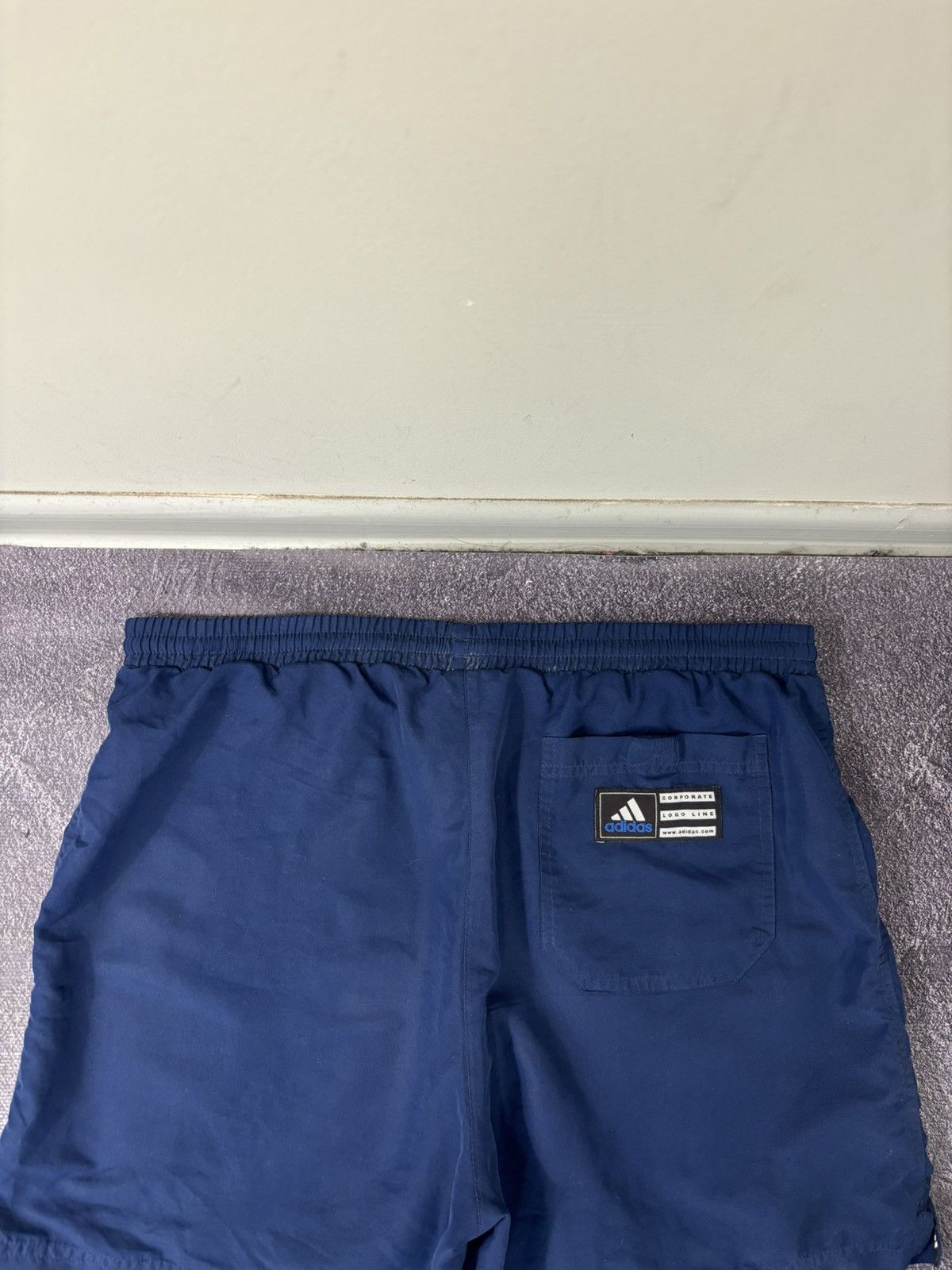 Adidas Vintage 90s Adidas Retro Hype Navy Blue Shorts Size US 36 / EU 52 - 16 Thumbnail