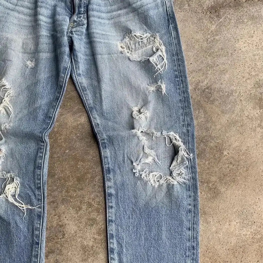 Beauty Beast SUPER DESTROYED ‼️Rugged Jeans Japanese Vintage Ripped Pants Size US 32 / EU 48 - 7 Thumbnail