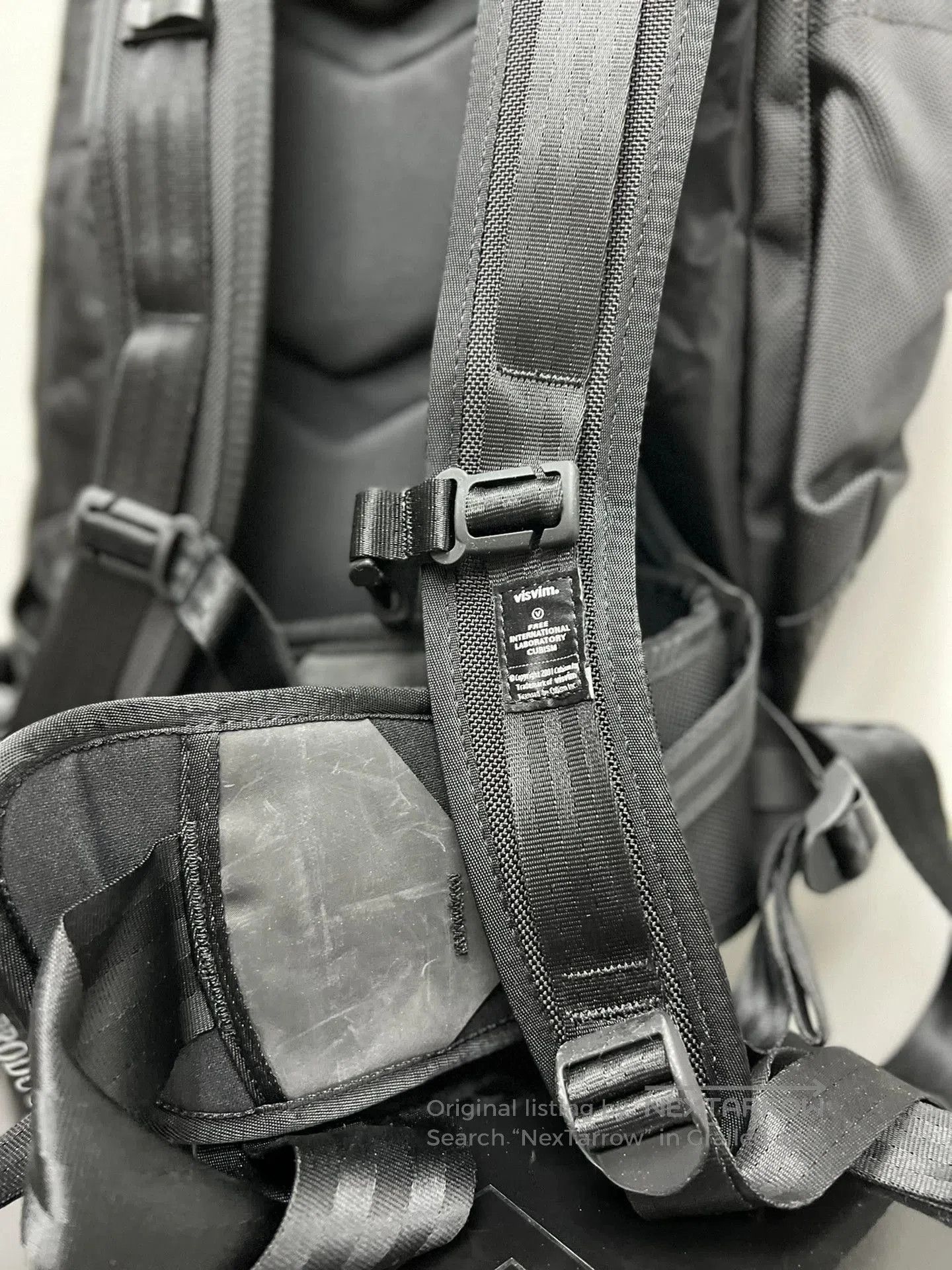 Visvim Black Backpack with Textured Accents. Size ONE SIZE - 6 Thumbnail