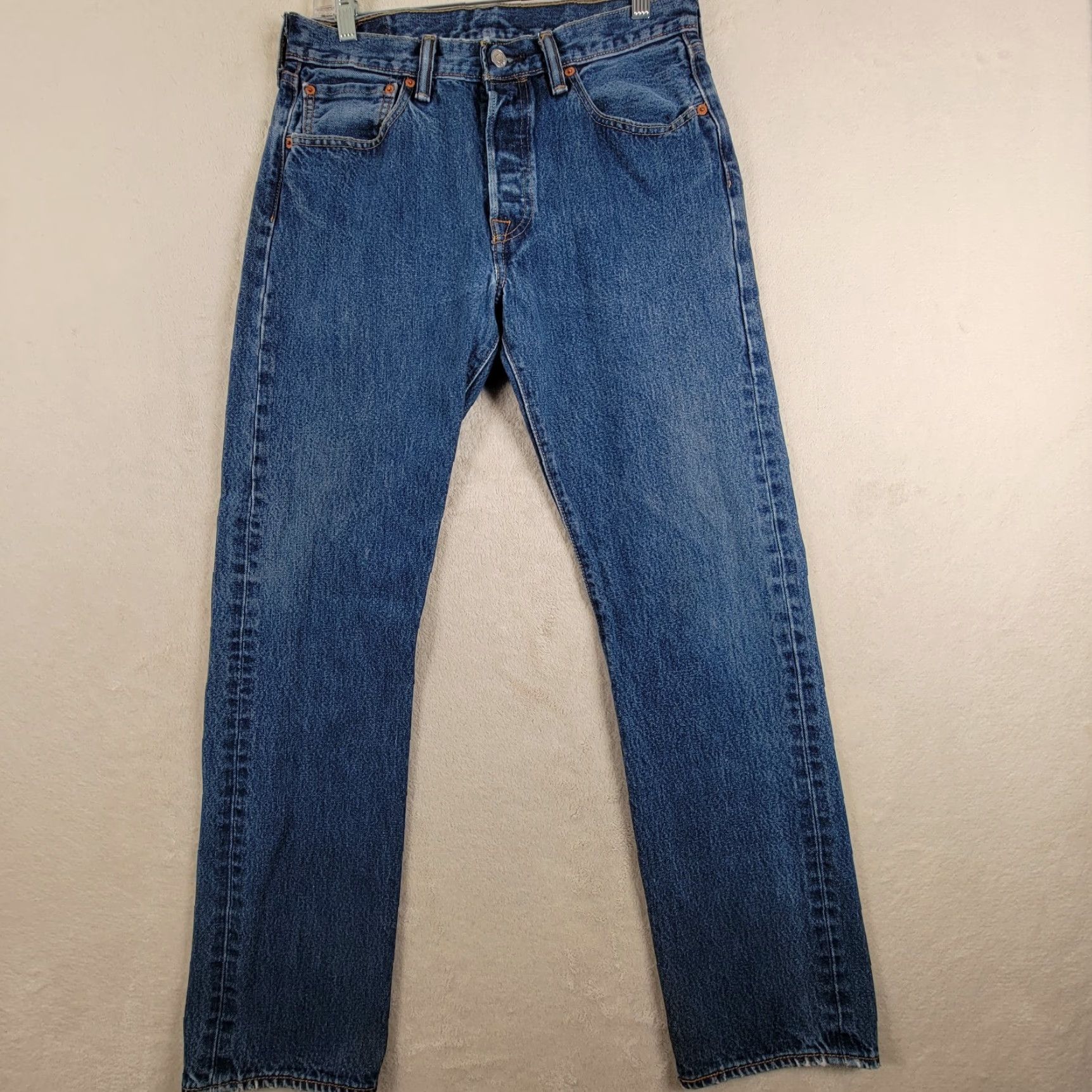 Levi's VINTAGE Levi's 505 Jeans Men 32x32 Blue Regular Fit Straight Cotton Denim Pants Size US 32 / EU 48 - 2 Thumbnail