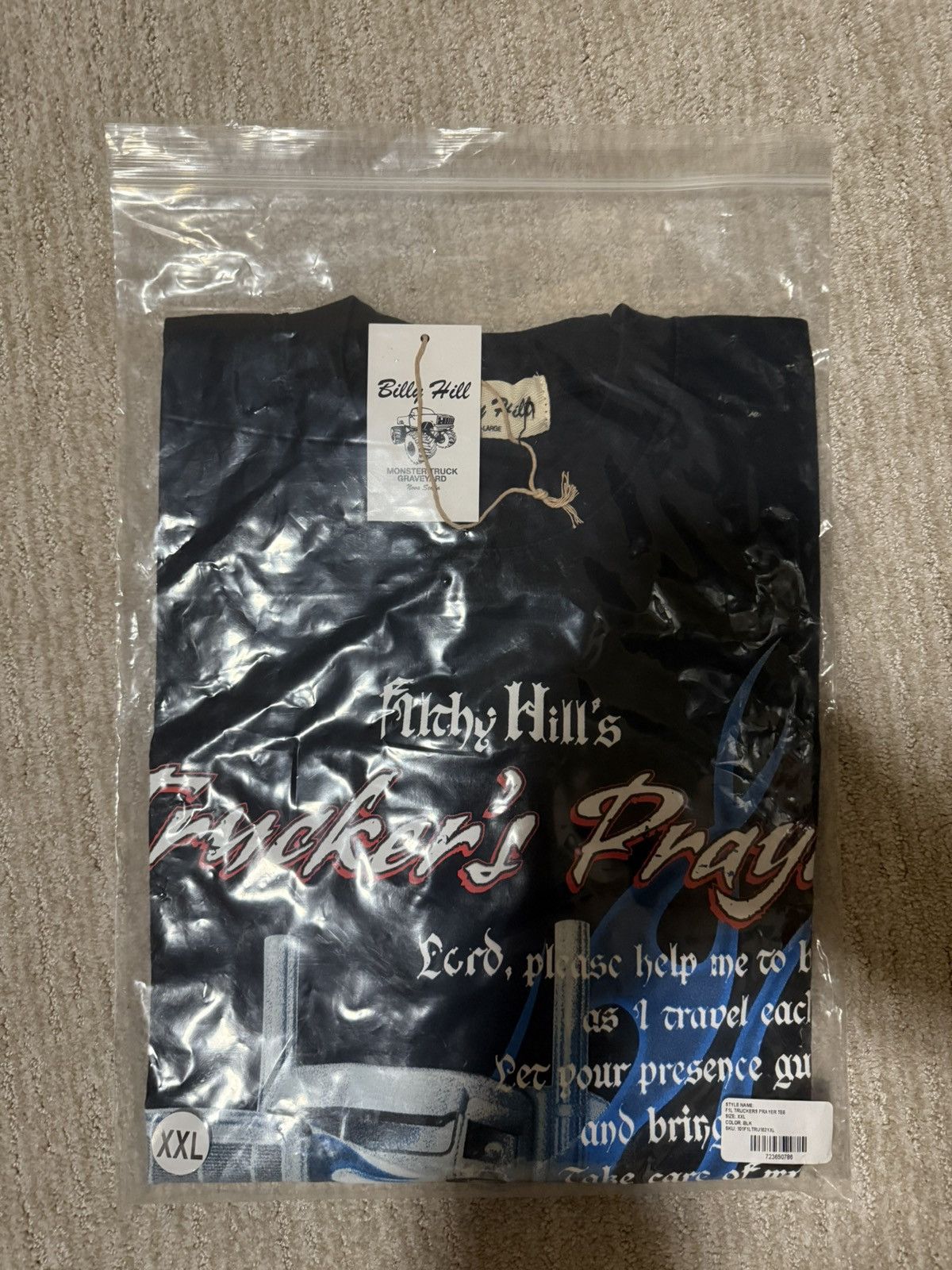 Billy Hill × F1lthy Ware Billy Hill x F1lthy Trucker's Prayer T-Shirt XXL Size US XXL / EU 58 / 5 - 2 Thumbnail