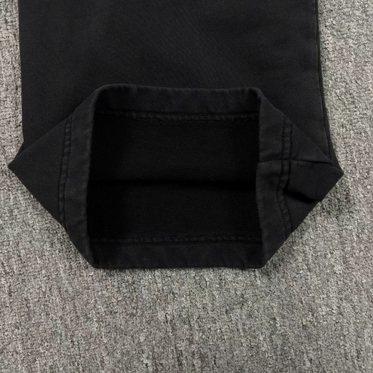 Balenciaga Balenciaga Black Distressed Logo Sweatpants Size 24" / US 00 / IT 34 - 5 Thumbnail