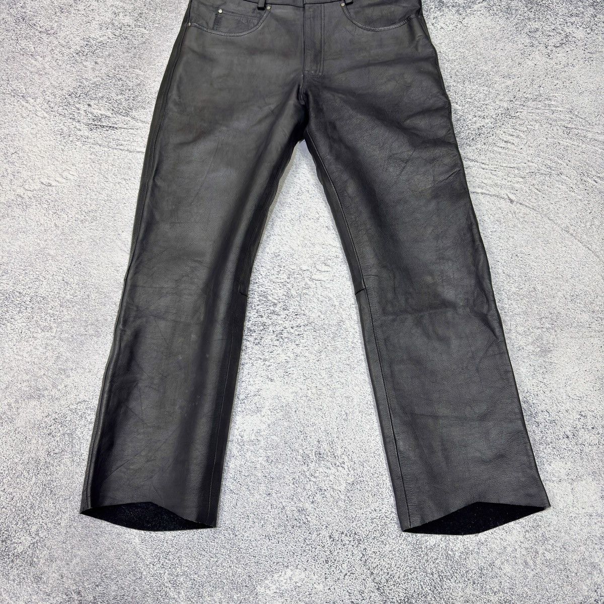Genuine Leather Held The Emotion Black Genuine Leather Pants 32 size M Size US 32 / EU 48 - 2 Thumbnail