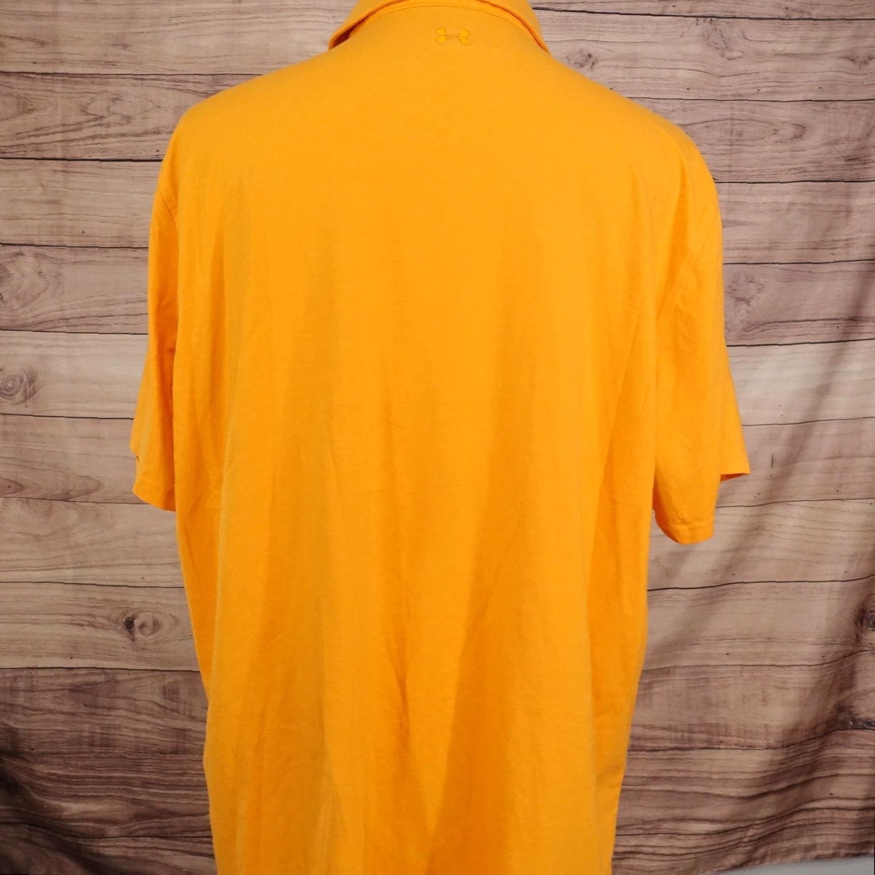 Under Armour Under Armour Shirt Mens 2XL Orange HeatGear Polo Short Sleeve Cotton Polyester Spandex Breathable Moisture Wicking Size US XXL / EU 58 / 5 - 4 Thumbnail