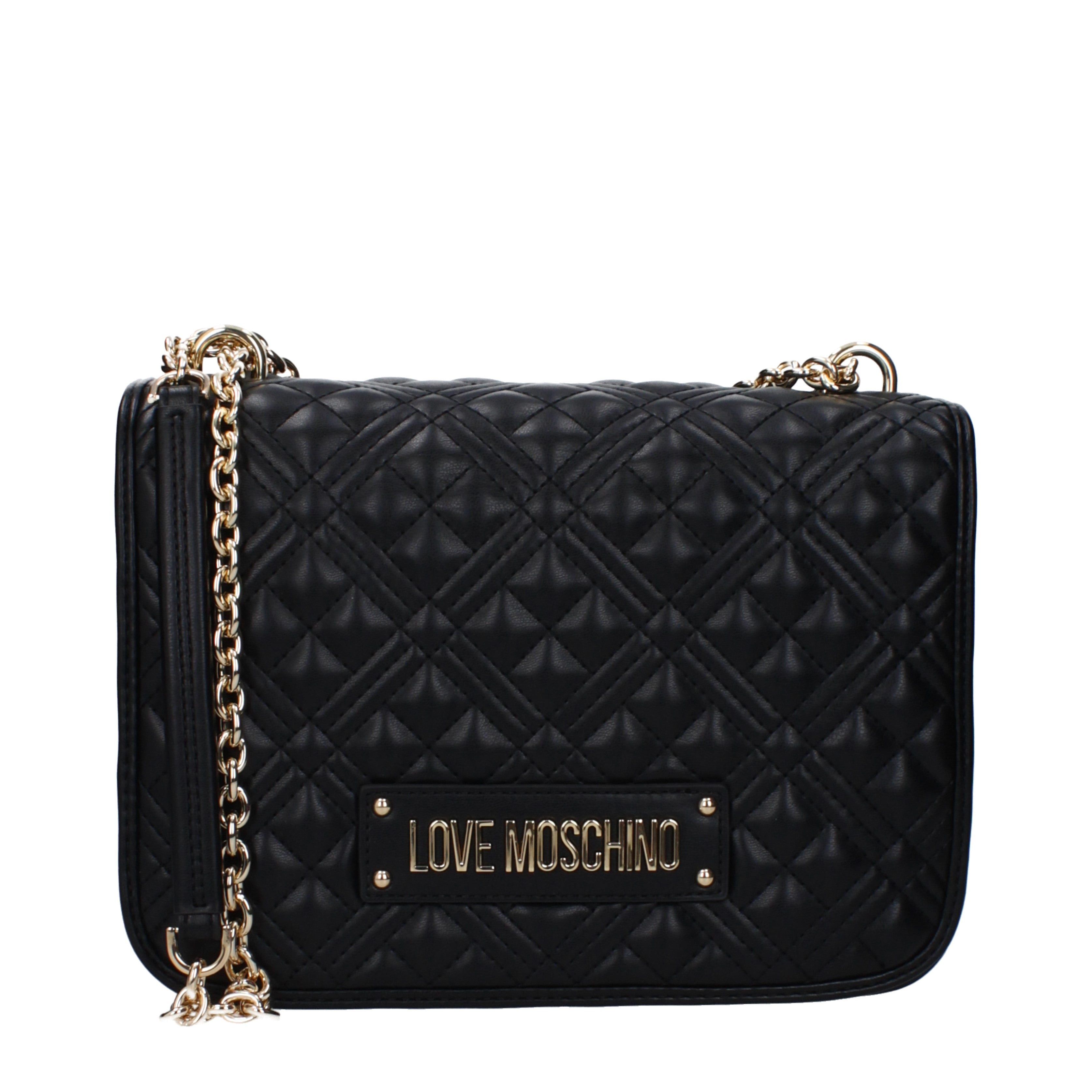 Love Moschino Shoulder Bag In Polyurethane in Pink, Women's