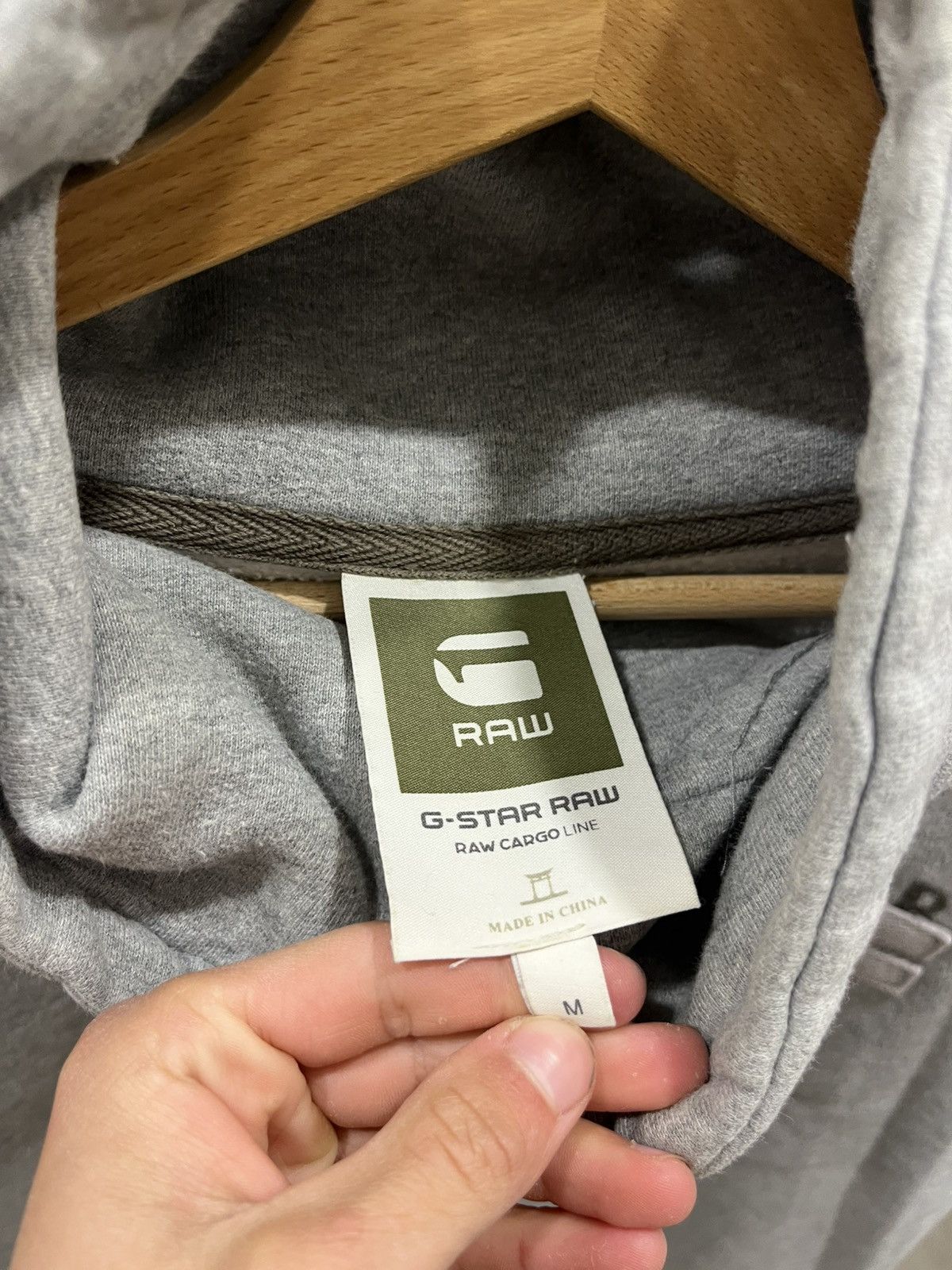G-Star Vintage G-Star Raw Hoodie Print Big Spellout Logo Grey Y2K Size US M / EU 48-50 / 2 - 5 Thumbnail