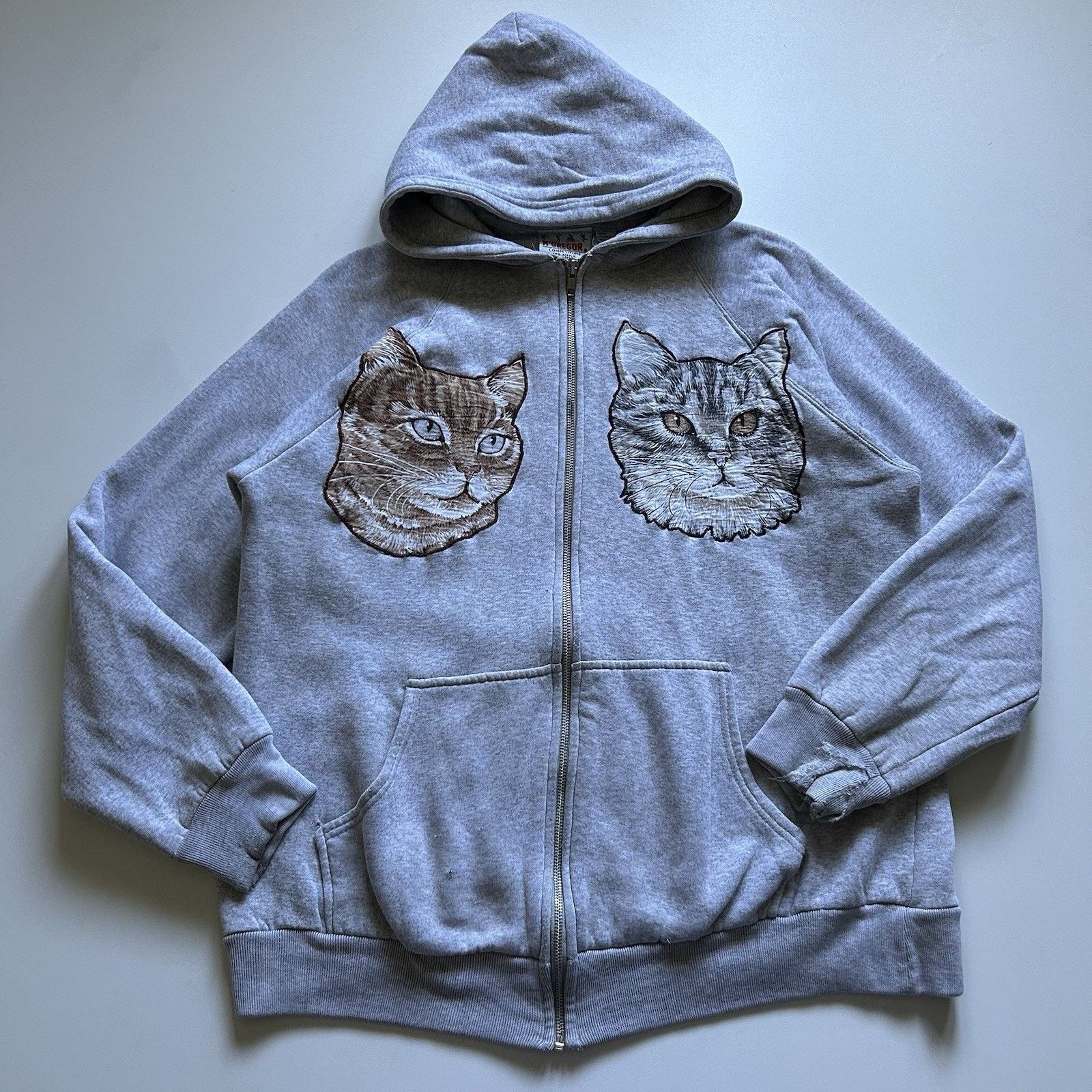 K-Two Studios × Vintage ktwo 23oz french terry distressed grey