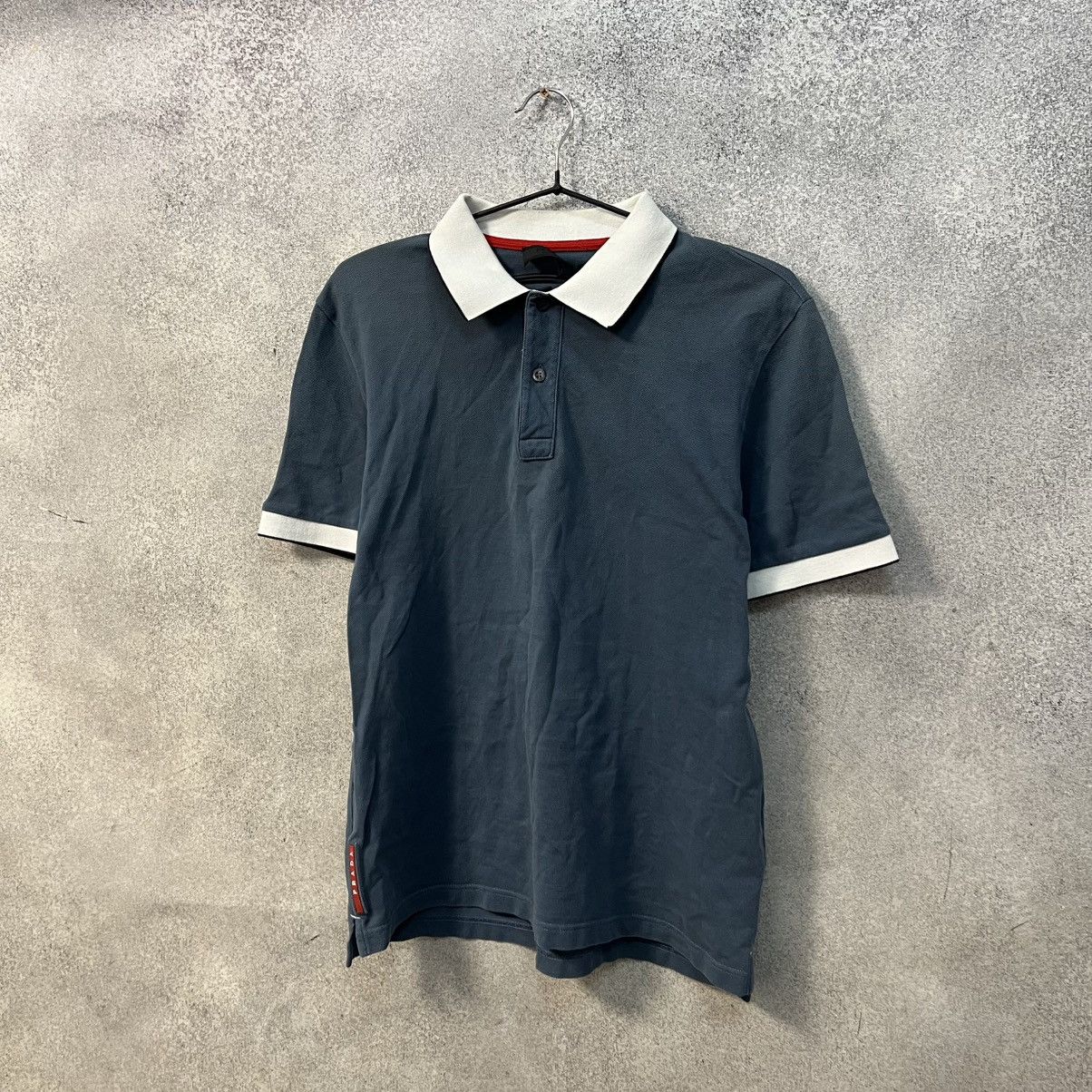 Prada Vintage Prada Polo T-Shirt Red Tab Size US M / EU 48-50 / 2 - 5 Thumbnail