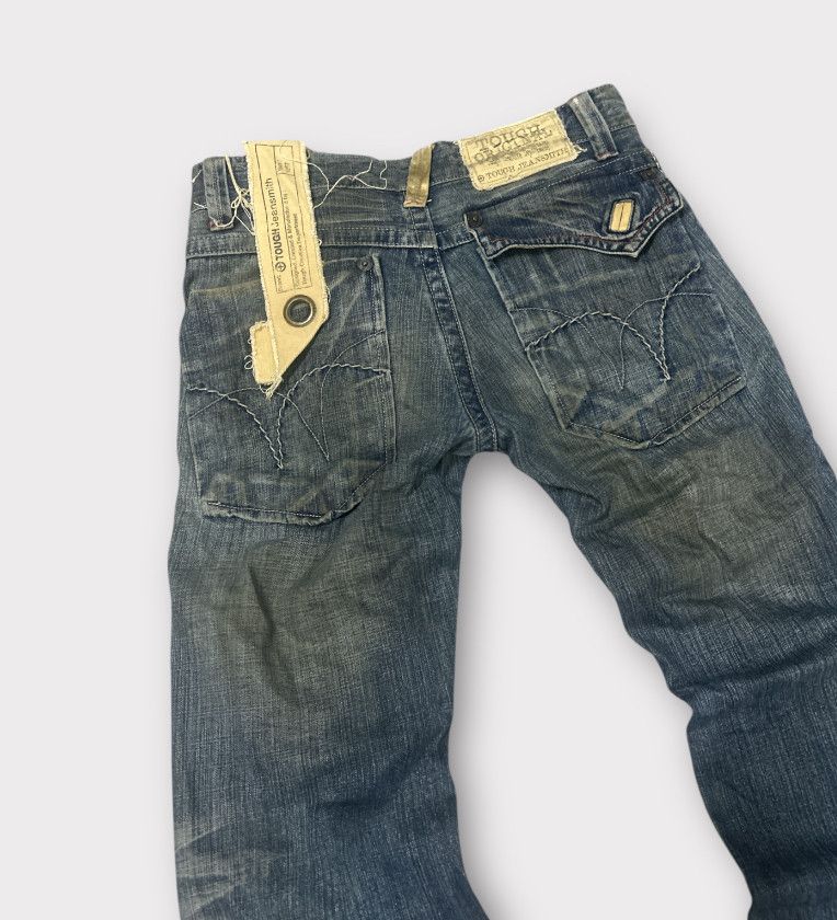 Japanese Brand Trashed distressed Tough Jeansmith denim Size US 31 - 6 Thumbnail