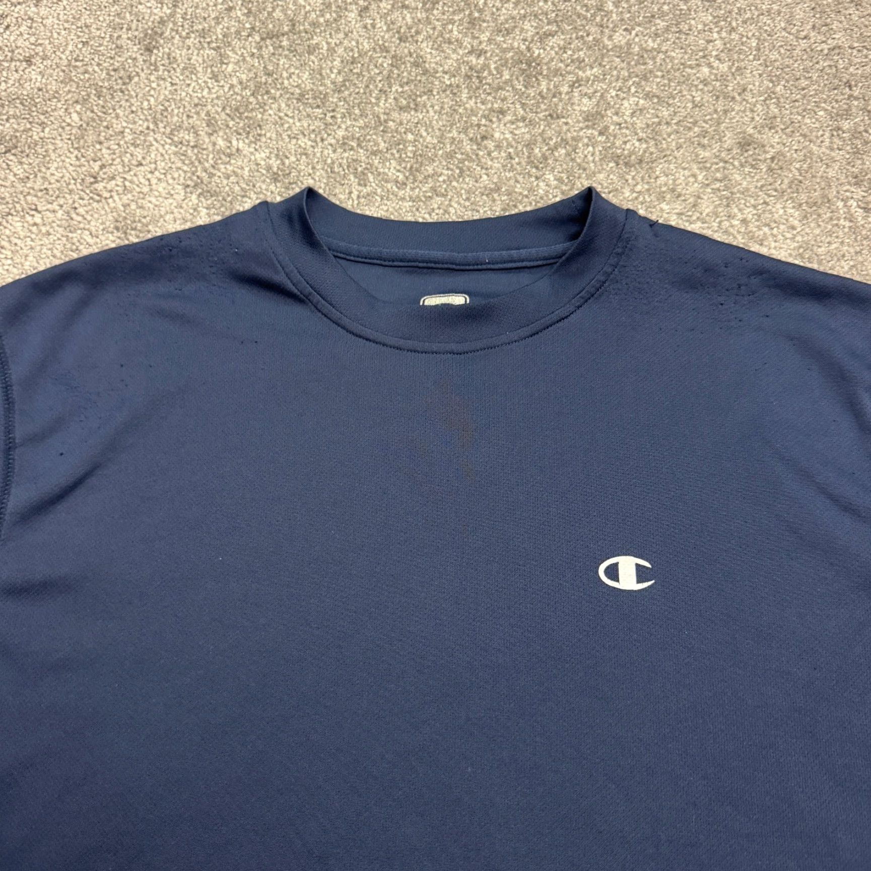 Champion Champion Active Logo T‑Shirt Mens Large Navy Blue Short Sleeve Crew Athletic Tee Size US L / EU 52-54 / 3 - 3 Thumbnail