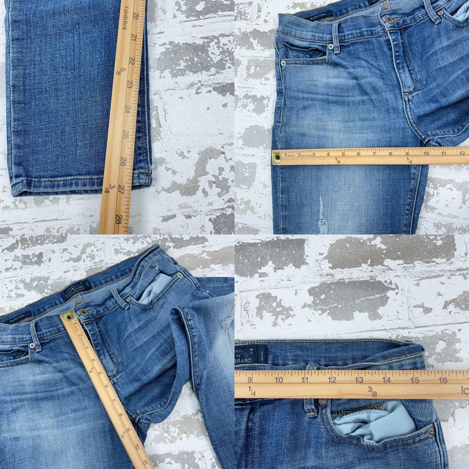 Lucky Brand Lucky Brand Jeans Women 10 30 Skinny Fit Med Wash Faded Stretch Pants Blue Matted? (Note: Original title only) Size 32" / US 10 / IT 46 - 9 Thumbnail