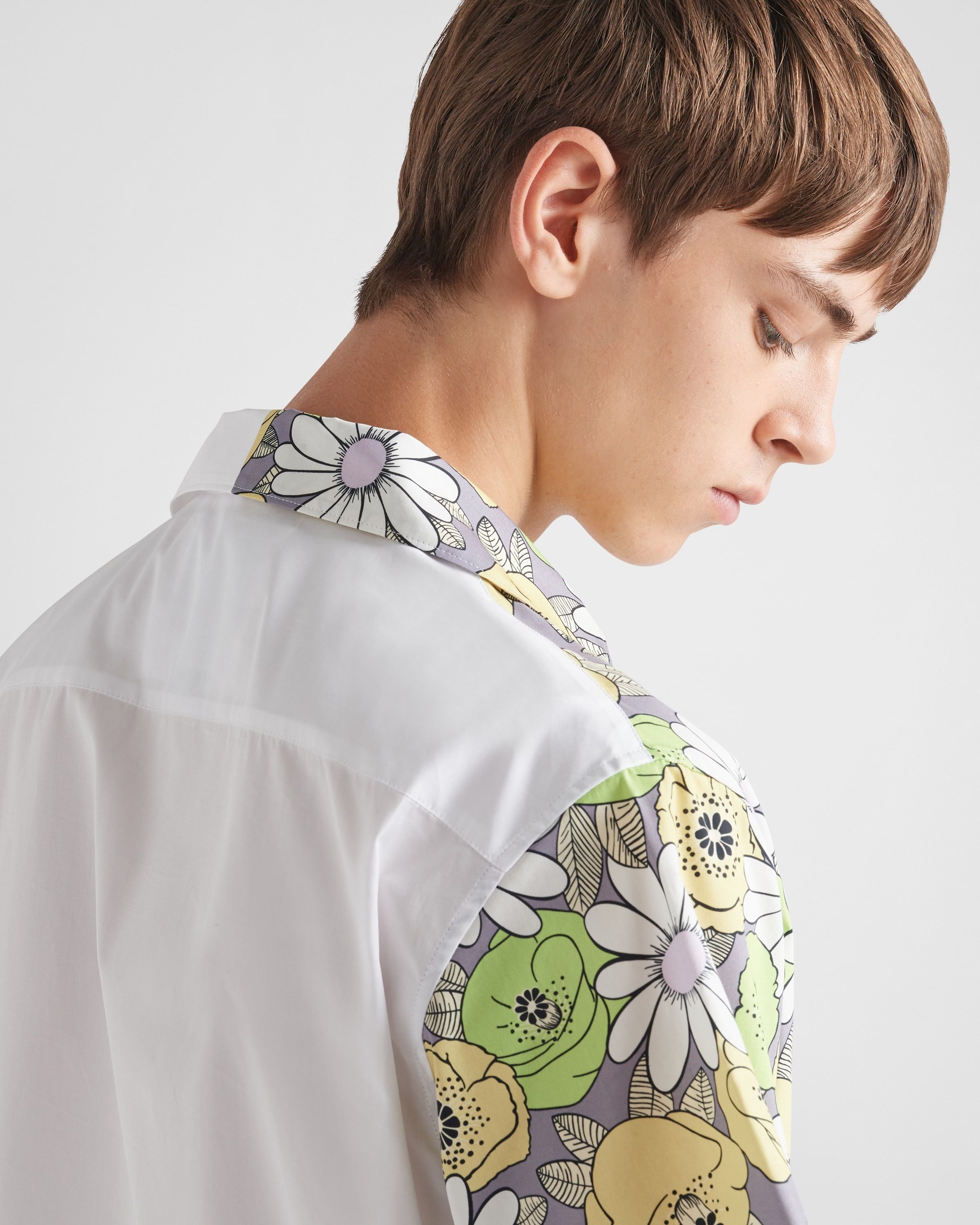 Prada oc11z0625 Double Match Cotton Shirt in Multicolor Size US XL / EU 56 / 4 - 3 Thumbnail