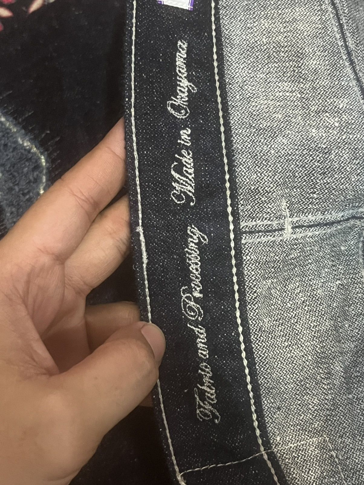 Kapital Vintage Japan Kyuten Okayama Dark Washed Sashiko Stitch Jean Size US 32 / EU 48 - 18 Thumbnail