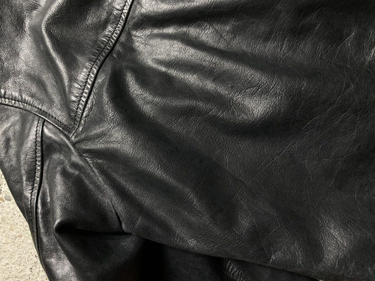 Emporio Armani Armani jeans leather jacket vintage avantgarde archive retro Size US M / EU 48-50 / 2 - 16 Thumbnail