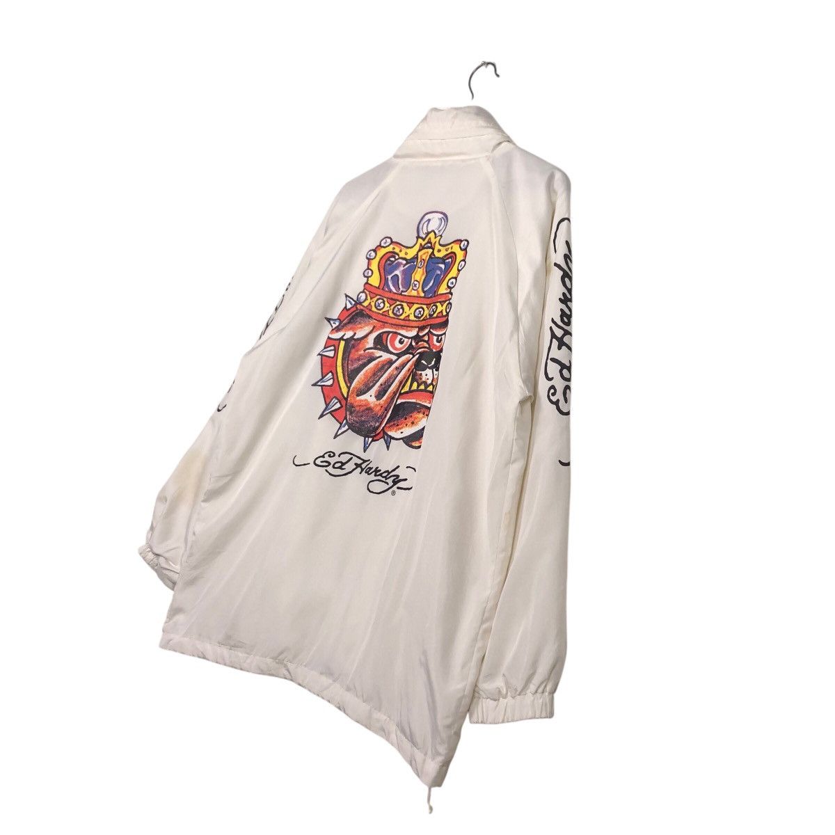 Japanese Brand 📌Vintage Zipper Jacket Ed Hardy Big Logo Design Embroidered Size US XL / EU 56 / 4 - 11 Thumbnail