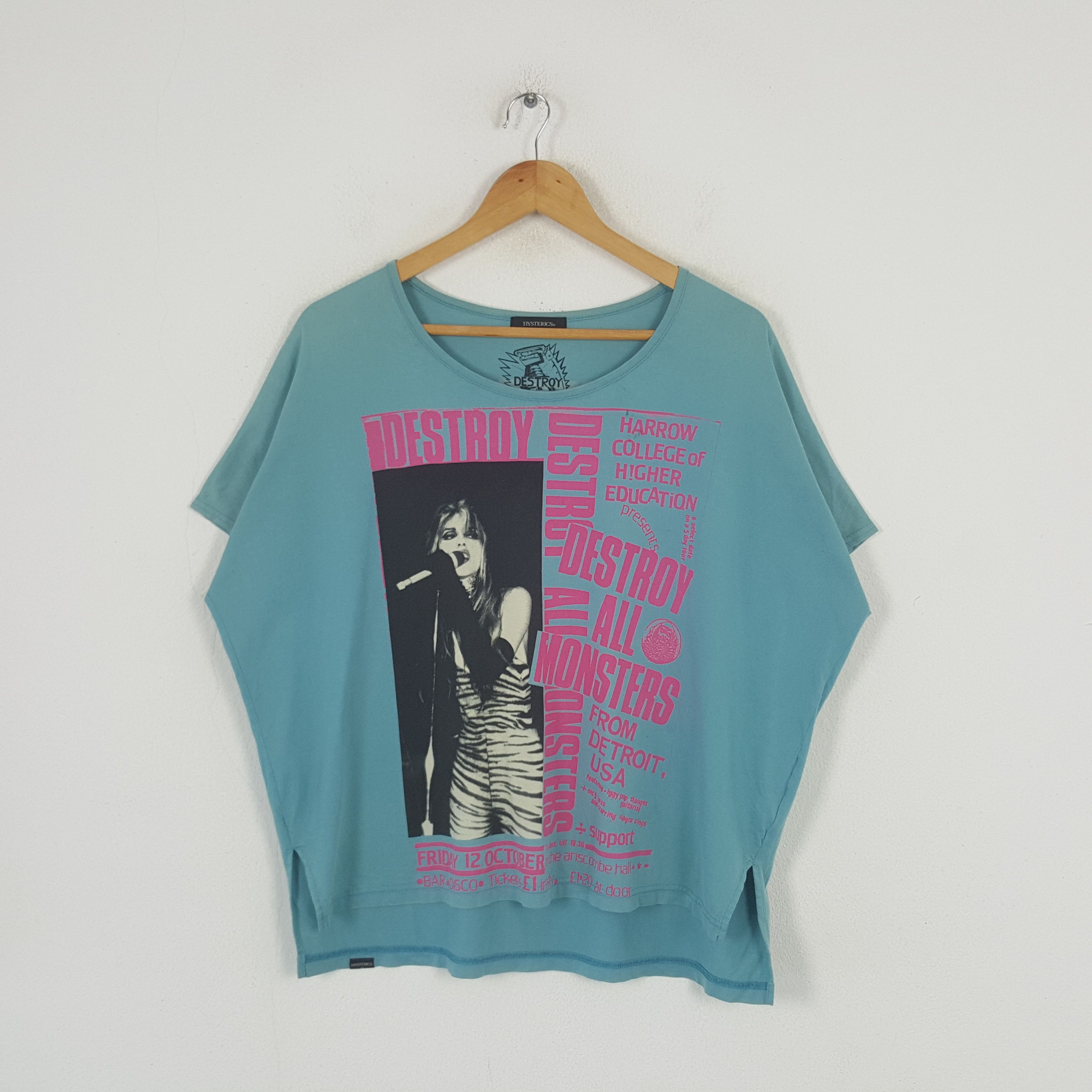 Hysteric Glamour × Japanese Brand × Vintage Vintage Hysteric Glamour Destroy All Monsters Tshirt C285N49 Size XXL / US 16-18 / IT 52-54 - 1 Thumbnail