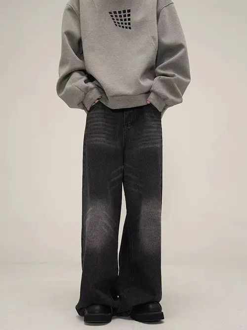 VIBE Street Hip Hop Washed Loose Jeans Size US 34 / EU 50 - 1 Preview