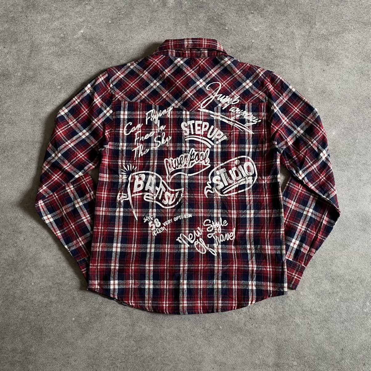 Japanese Brand 2000s Bat-su Studio Plaid Flag Pocket Size US S / EU 44-46 / 1 - 2 Thumbnail