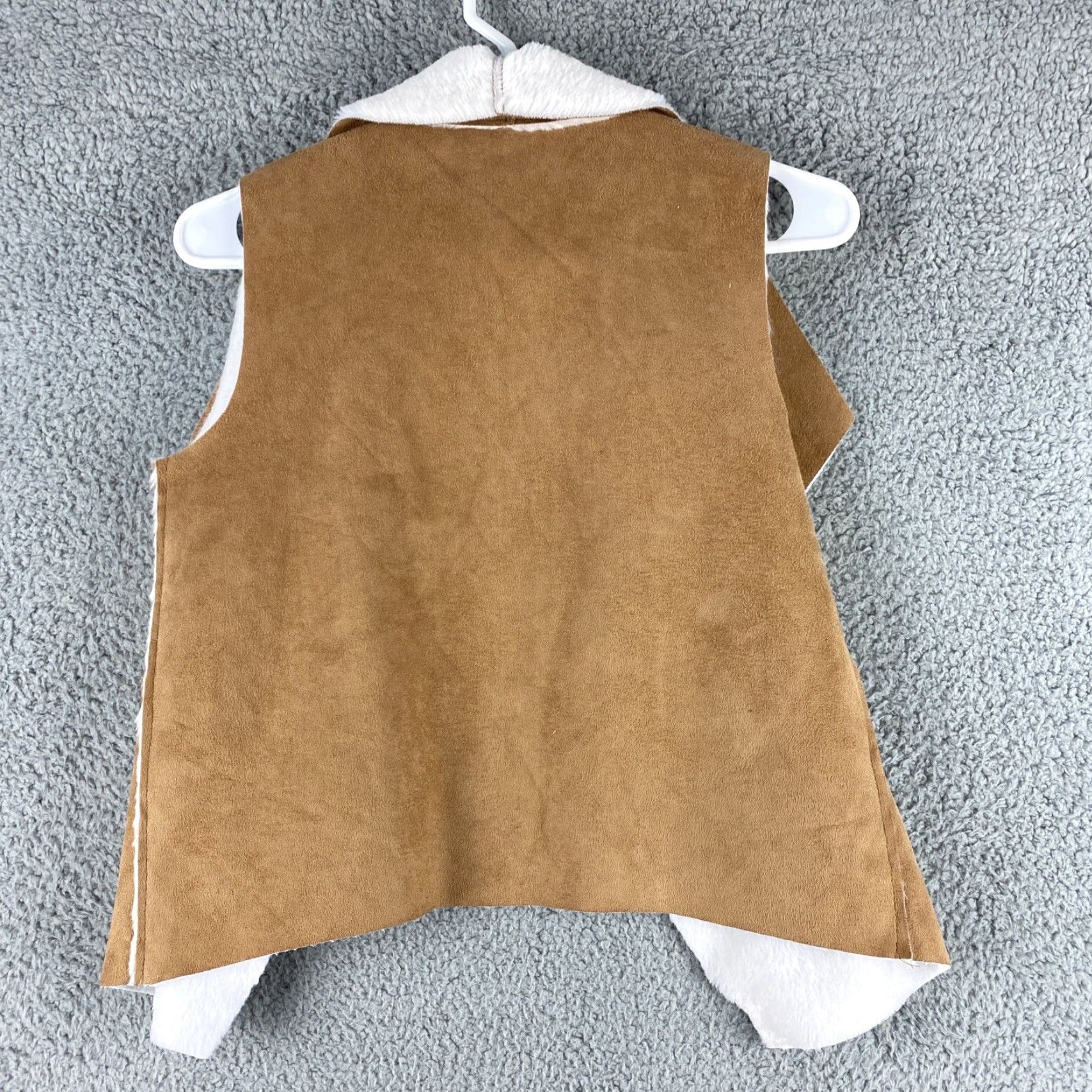 Camel VINTAGE Satin Flowers Leather Suede Vest Womens Size 12 Brown Camel Open Casual 90s Womens Size XL / US 12-14 / IT 48-50 - 7 Thumbnail