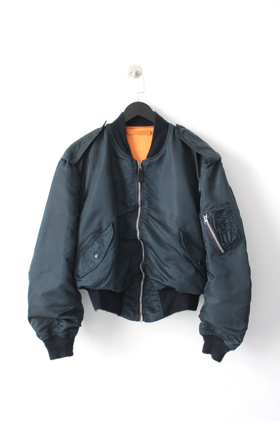 Vintage 1980S ALPHA INDUSTRIES L-2B NAVY FLIGHT JACKET Size US XL / EU 56 / 4 - 1 Thumbnail