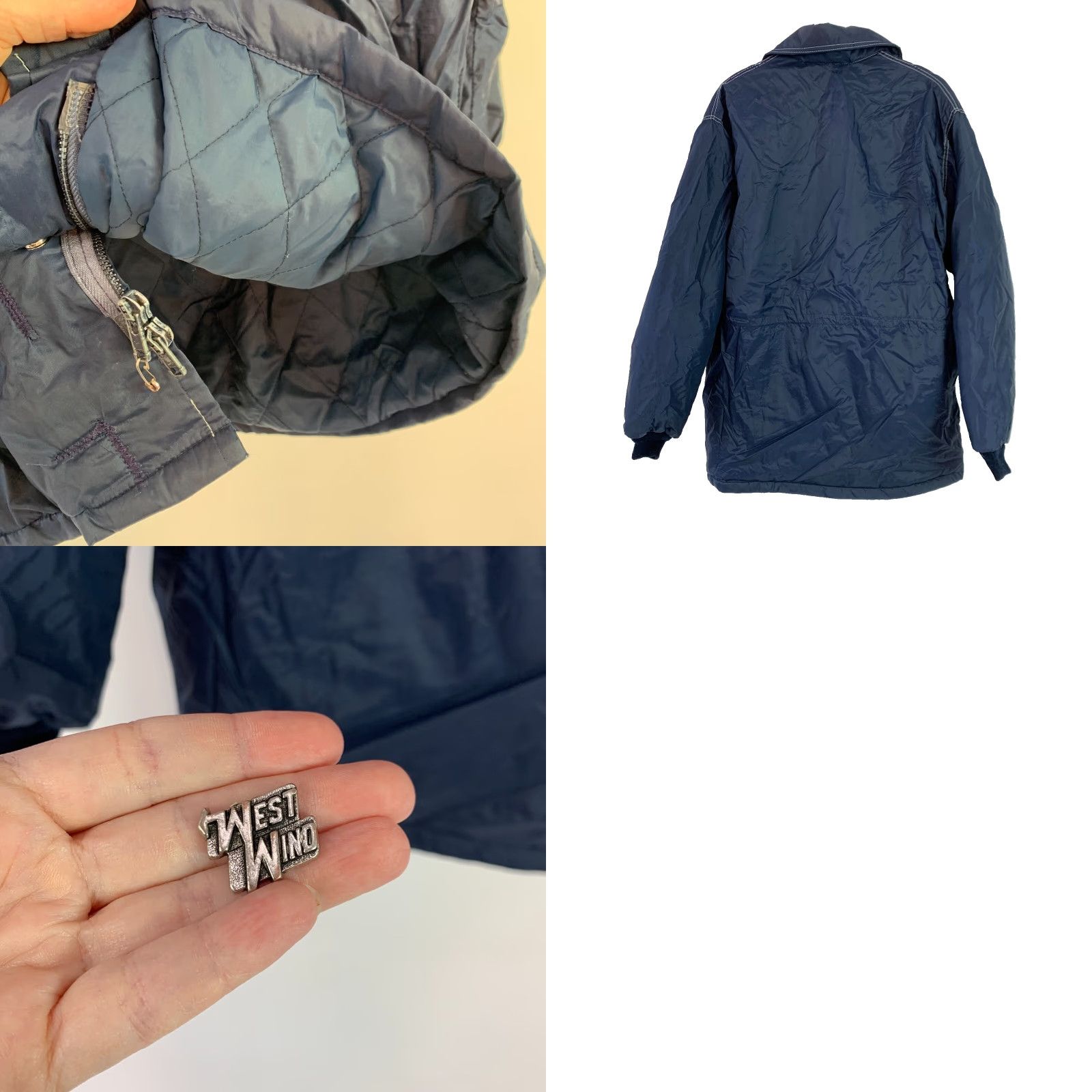Thrasher VINTAGE West Wind Buccaneer Patch Tenneco Blue Work Jacket XL 54" Chest 26" Sleeve 21" Shoulder 32" Length 70s 80s Mens Mens? Size US L / EU 52-54 / 3 - 8 Thumbnail