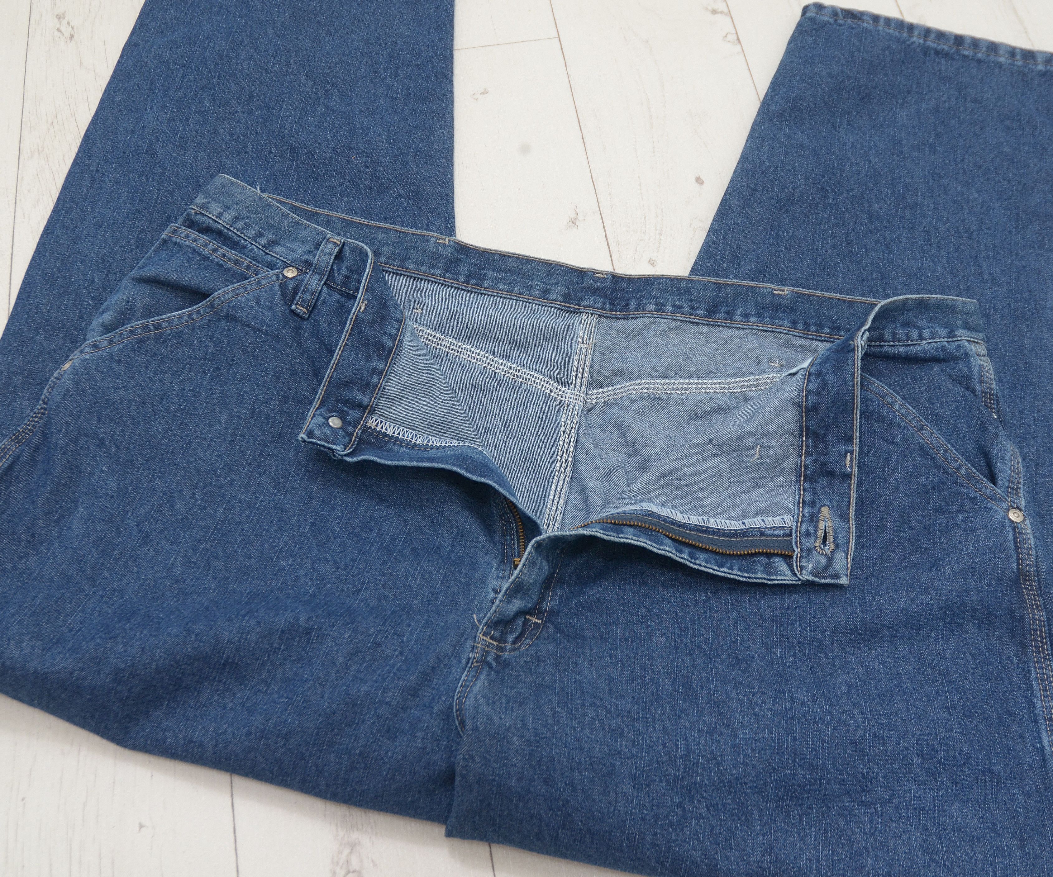 Rap Tees × Vintage × Wrangler Vintage Wrangler Carpenter Jeans Rap Pants Big SIZE Y2K Size US 44 / EU 60 - 11 Thumbnail