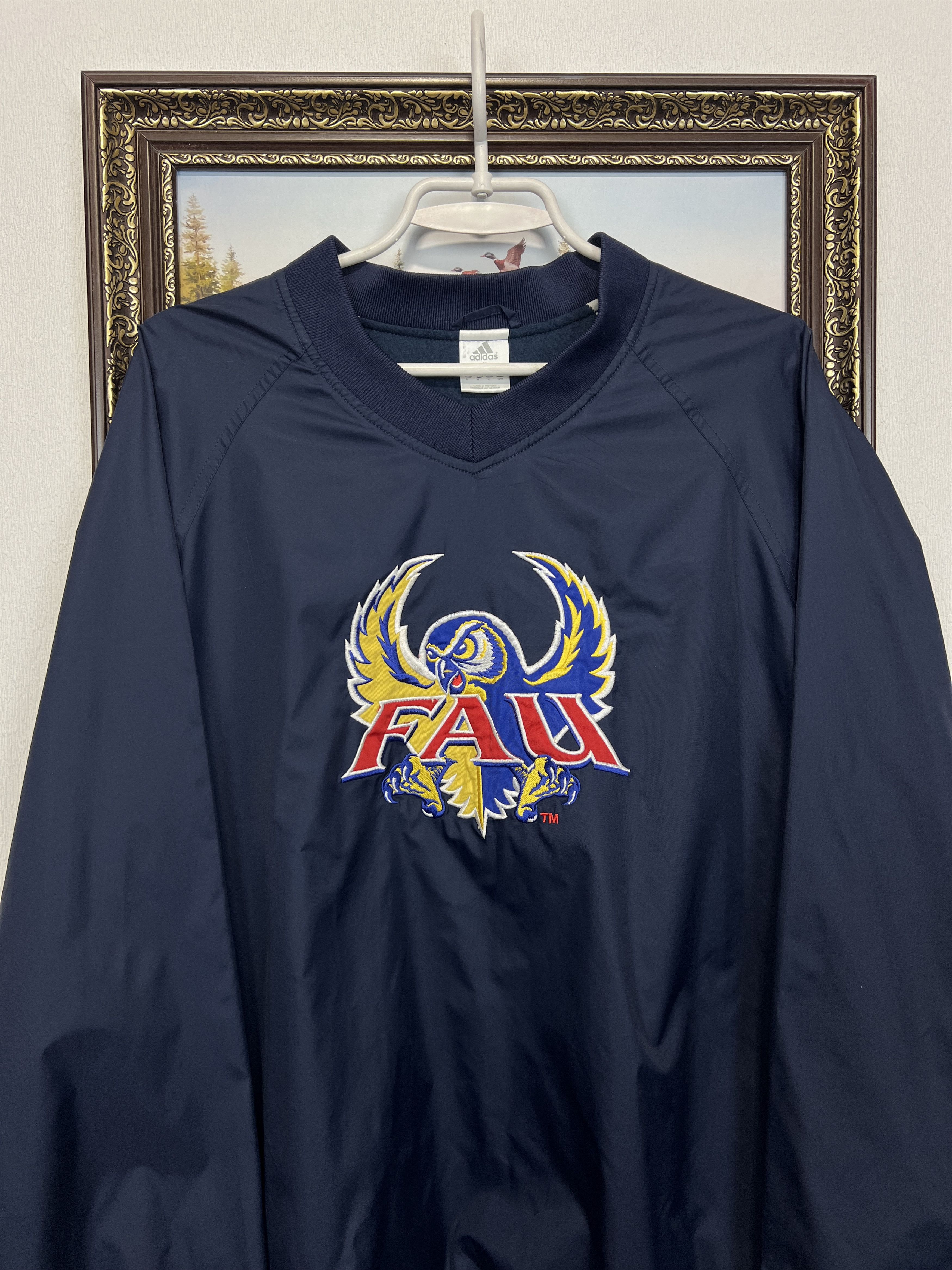 Adidas Vintage Florida Atlantic Owls Jacket Satin NCAA Track Top Size US M / EU 48-50 / 2 - 2 Thumbnail