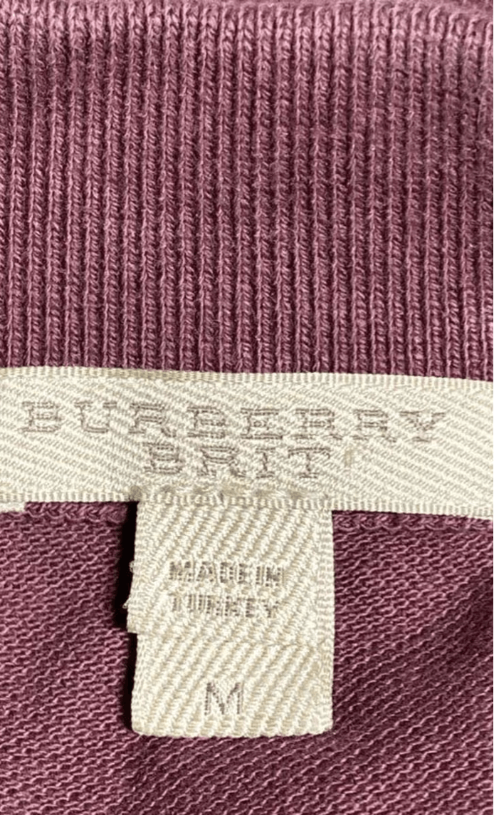 Burberry Vintage Burgundy mens Burberry Brit Polo shirt Size US M / EU 48-50 / 2 - 4 Thumbnail