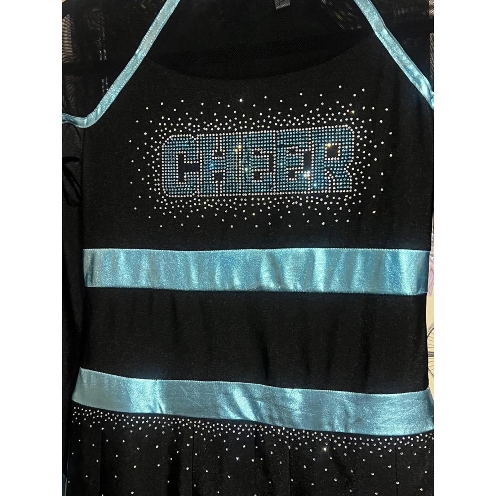 Other iEFiEL Cheert Dress US 16 Black Metallic Blue Mesh Sparkly Size ONE SIZE - 3 Thumbnail