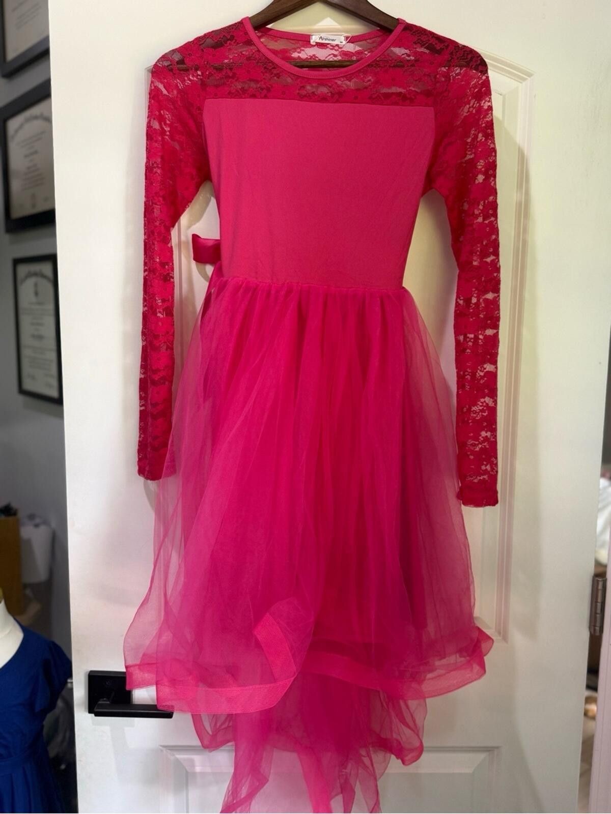Other Arshiner Hot Pink Lace & Solid Top Size L / US 10 / IT 46 - 5 Thumbnail