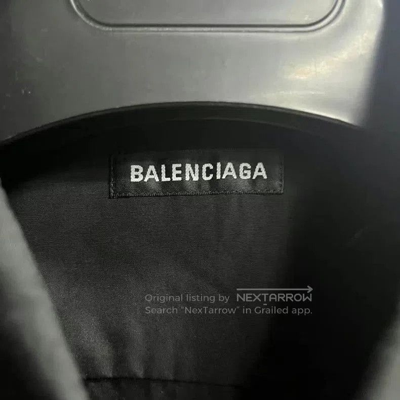 Balenciaga Balenciaga Black Letter Print Shirt. Size US M / EU 48-50 / 2 - 4 Thumbnail