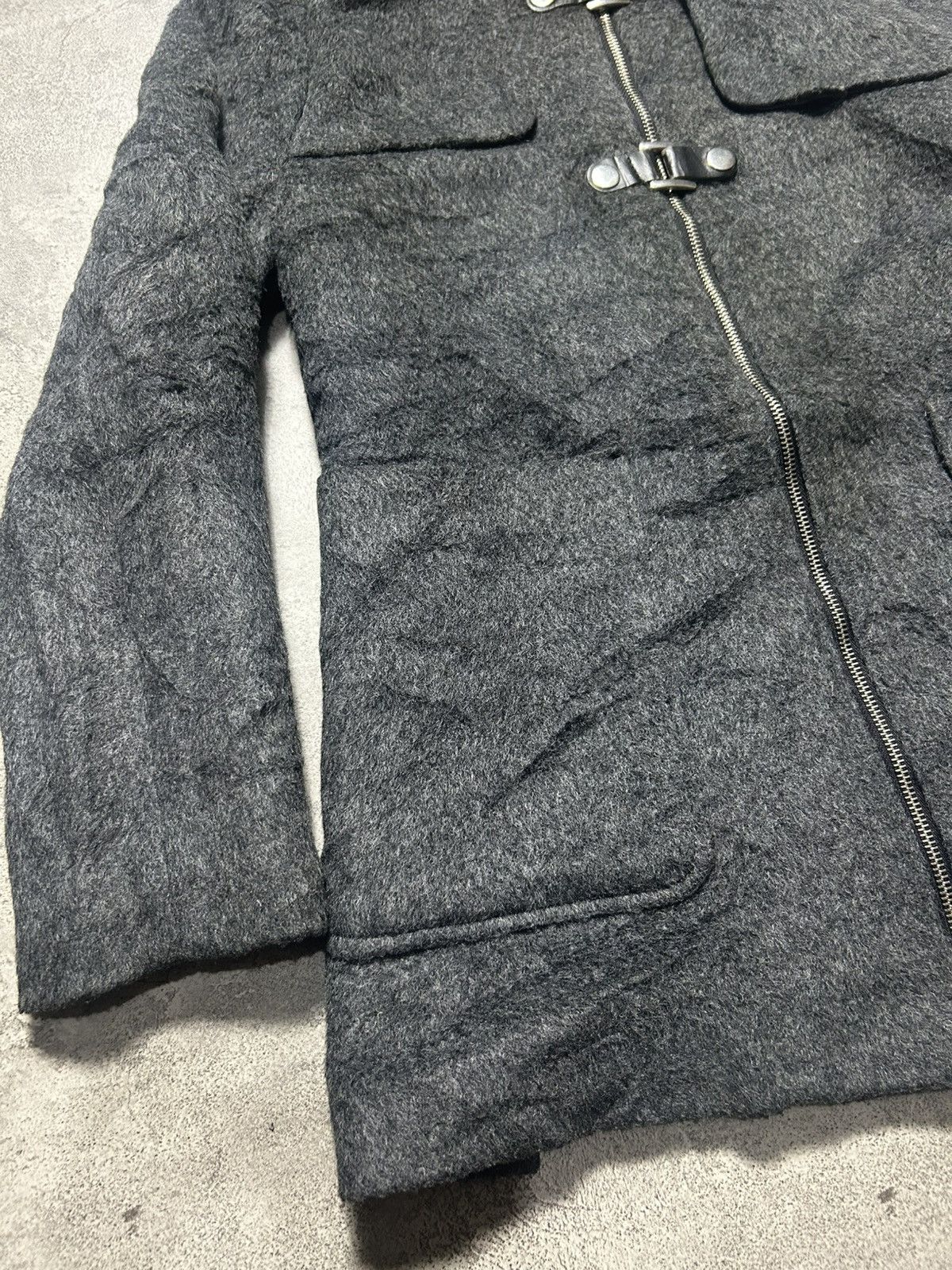 Japanese Brand Rare Spinkle Wool Jacket Fur Hooded Size US M / EU 48-50 / 2 - 2 Thumbnail