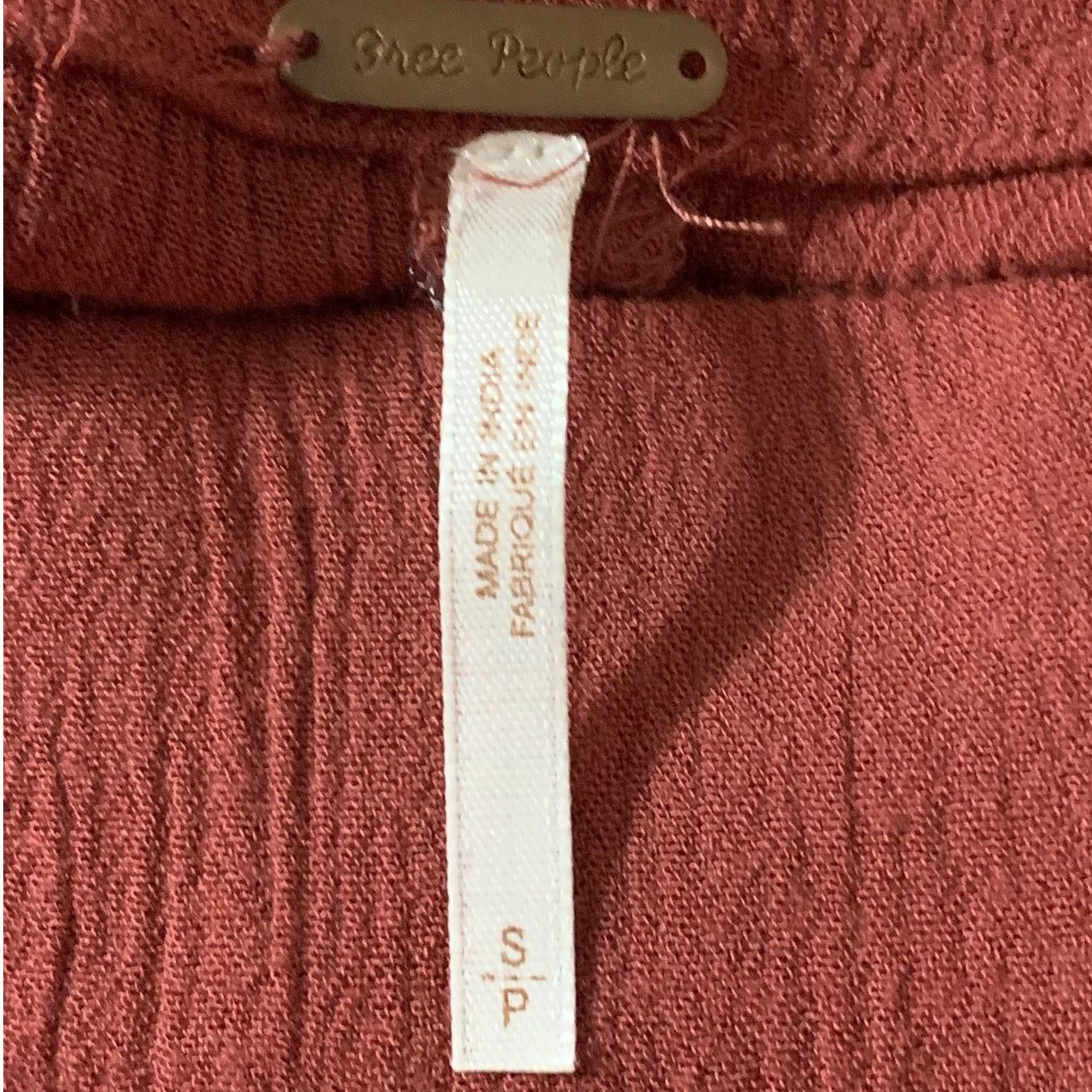 Free People Free People Boho Chic Rust Baggy Harem Pants Sm Cozy Belt Size 28" / US 6 / IT 42 - 8 Thumbnail