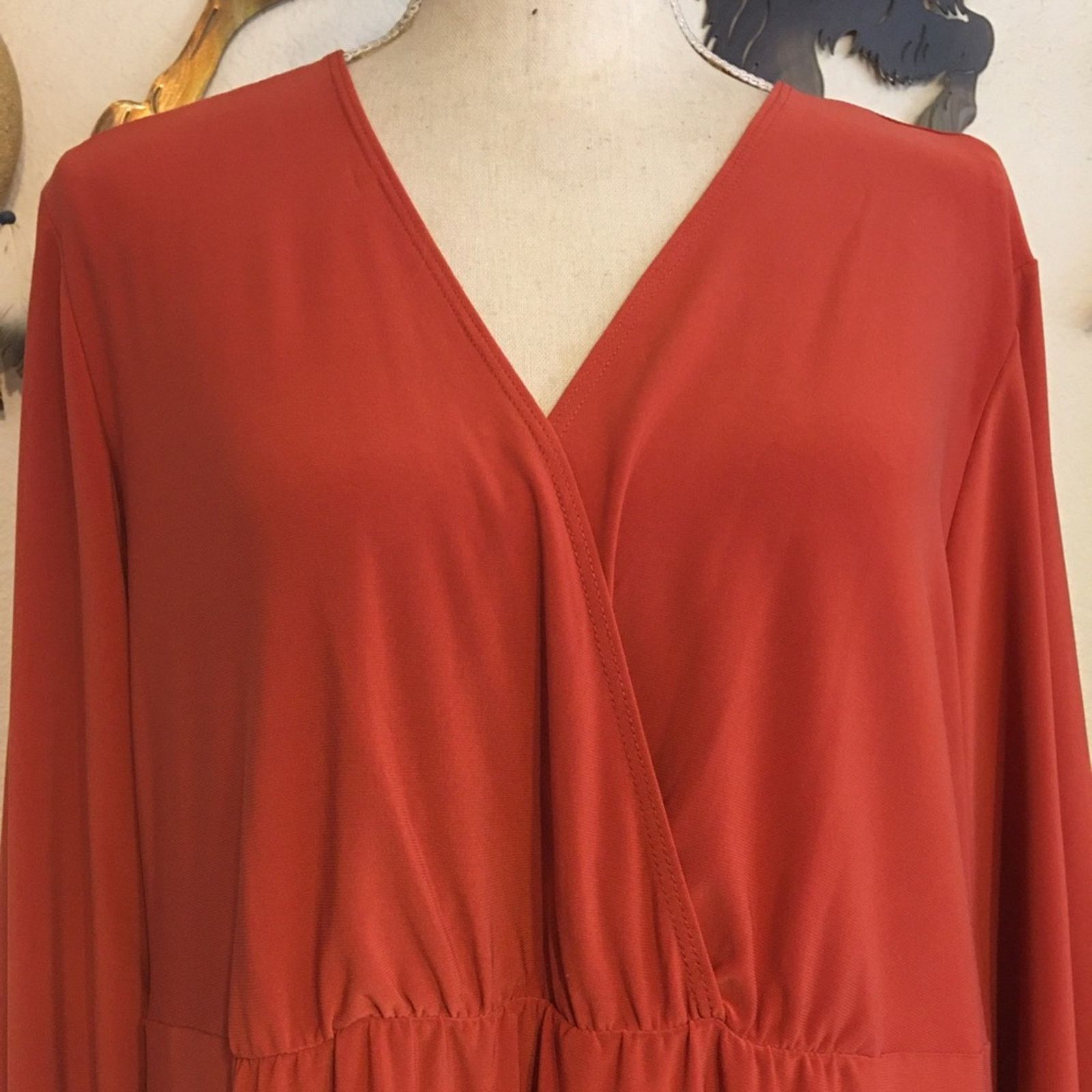 Other CSC Studio burnt orange easy care tunic top Size XL / US 12-14 / IT 48-50 - 4 Thumbnail