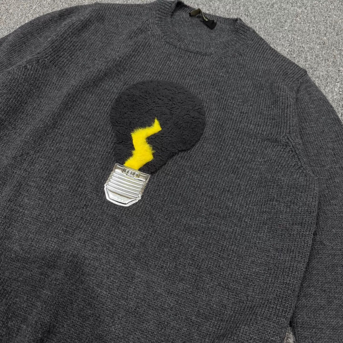 Fendi Fendi Gray Bulb Sweater 50 99 New Size US M / EU 48-50 / 2 - 3 Thumbnail