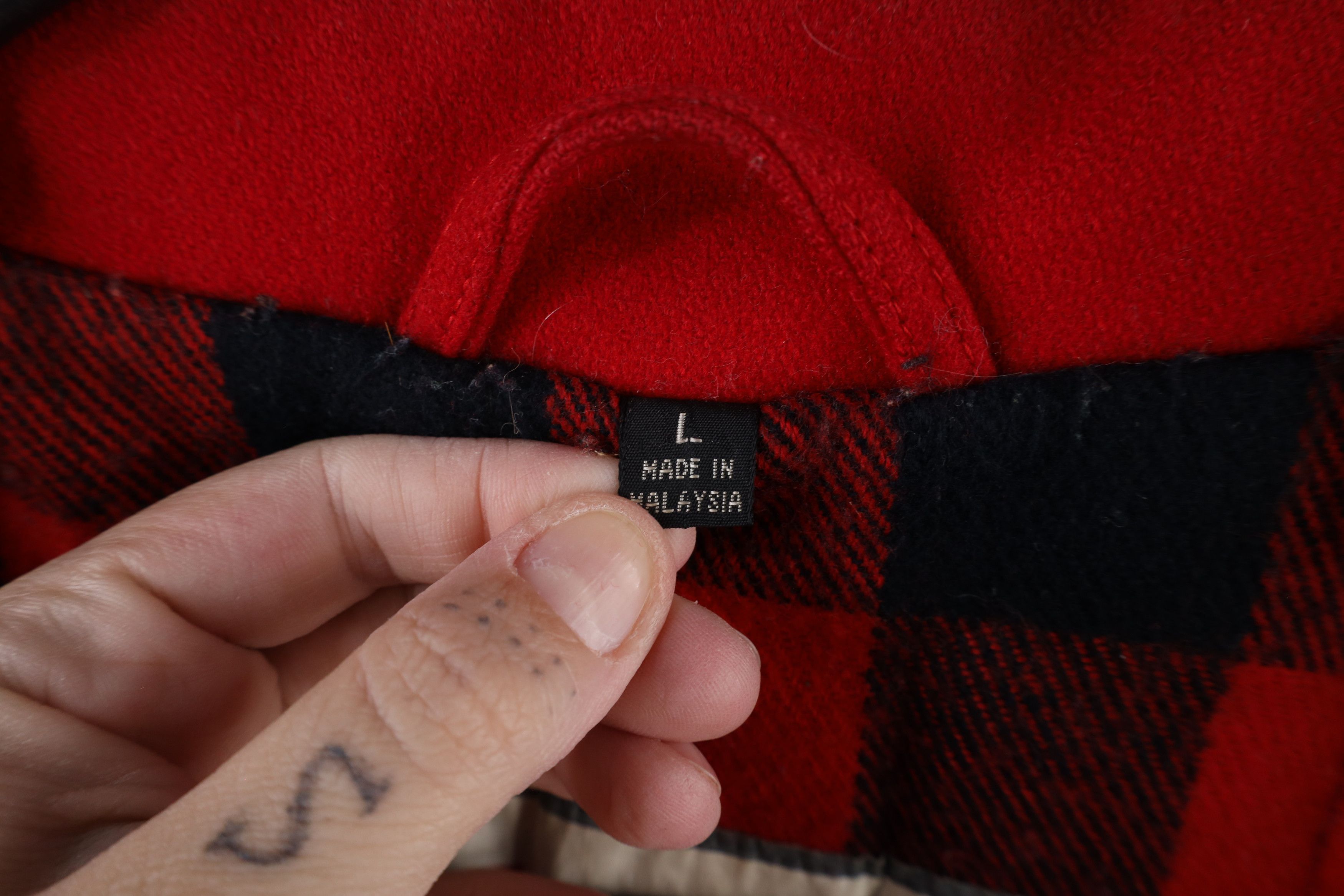 Vintage Vintage 90s Streetwear Wool Cafe Racer Bomber Jacket Red Size US L / EU 52-54 / 3 - 11 Thumbnail
