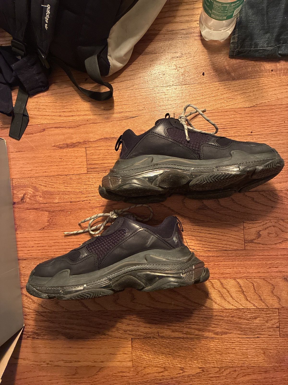 Balenciaga BALENCIAGA BLACK TRIPLE S CLEAR SOLE SIZE 43 Size US 10 / EU 43 - 2 Thumbnail