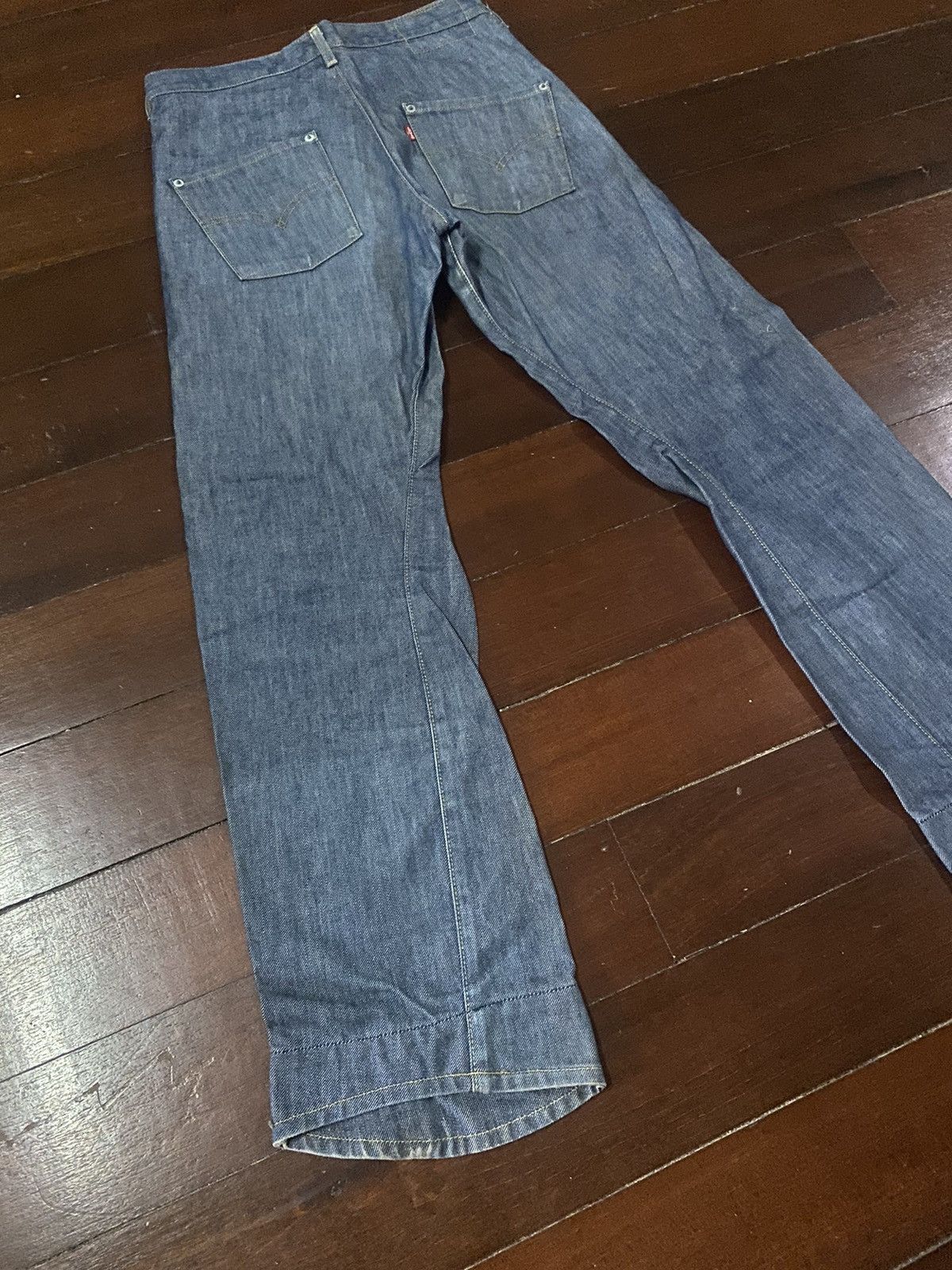 Japanese Brand × Levi's VINTAGE Y2K LEVIS Limited Edition Engineered SILVER Size US 32 / EU 48 - 14 Thumbnail